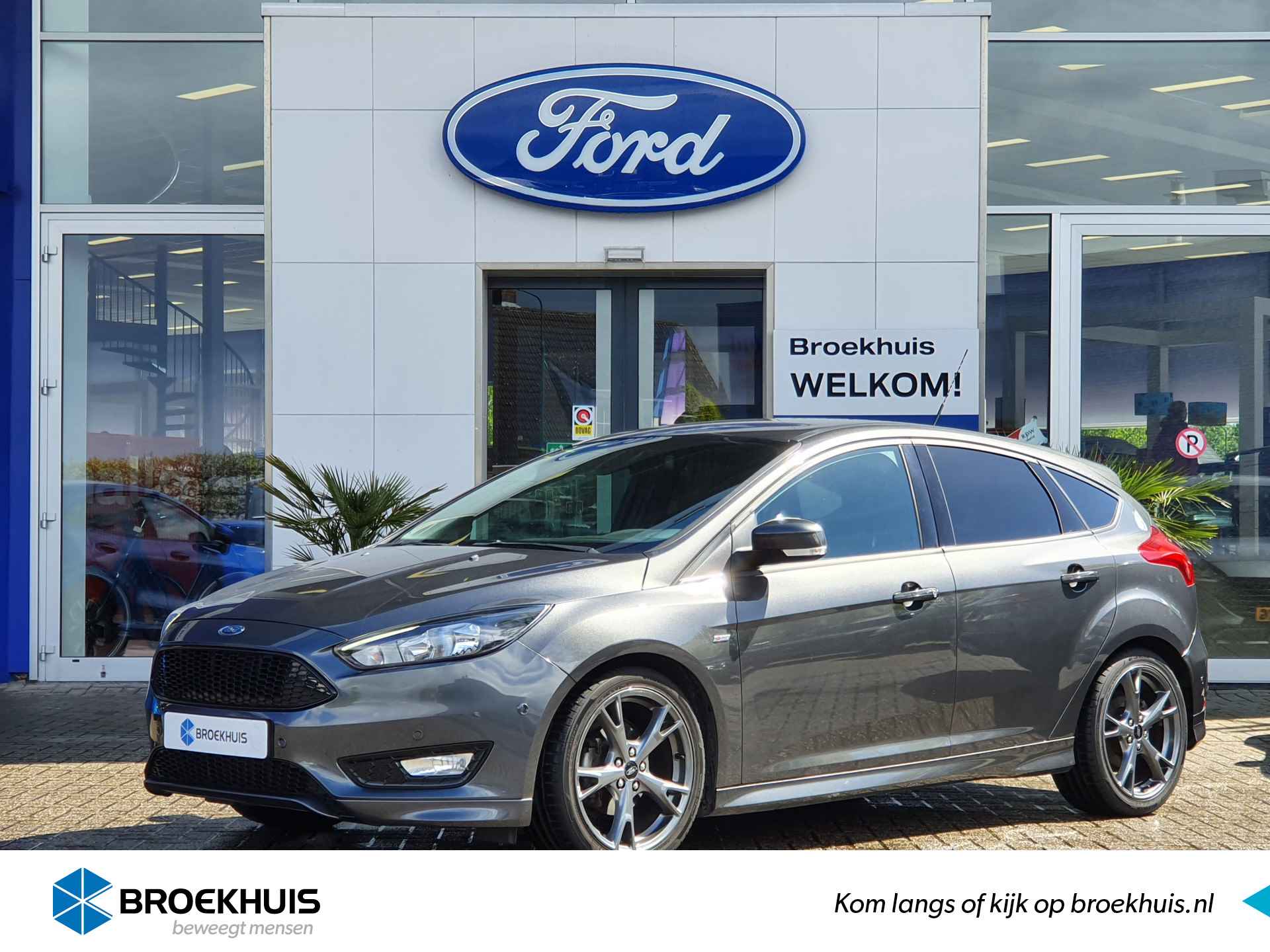 Ford Focus 1.0 125PK ST-Line | Cruise Control | Navigatie | Parkeensensoren V+A | 18 inch | - 1/36
