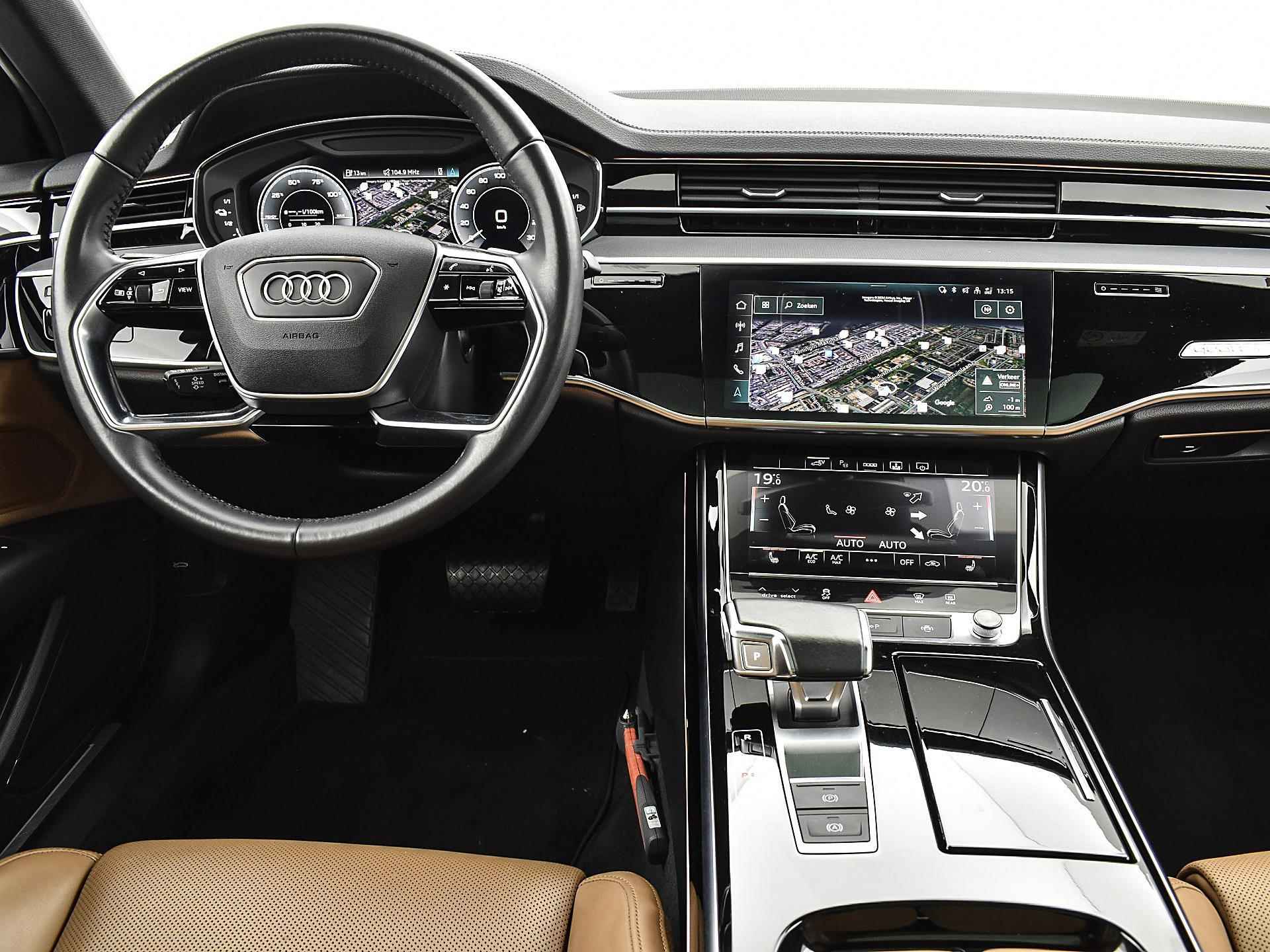 Audi A8 60 TFSIe 449pk Tiptronic Quattro Lang Pro Line | Luchtvering | Servosluiting | Panoramadak | Keyless | Elek. Stoelen | Alarm | 19'' Inch | - 4/37