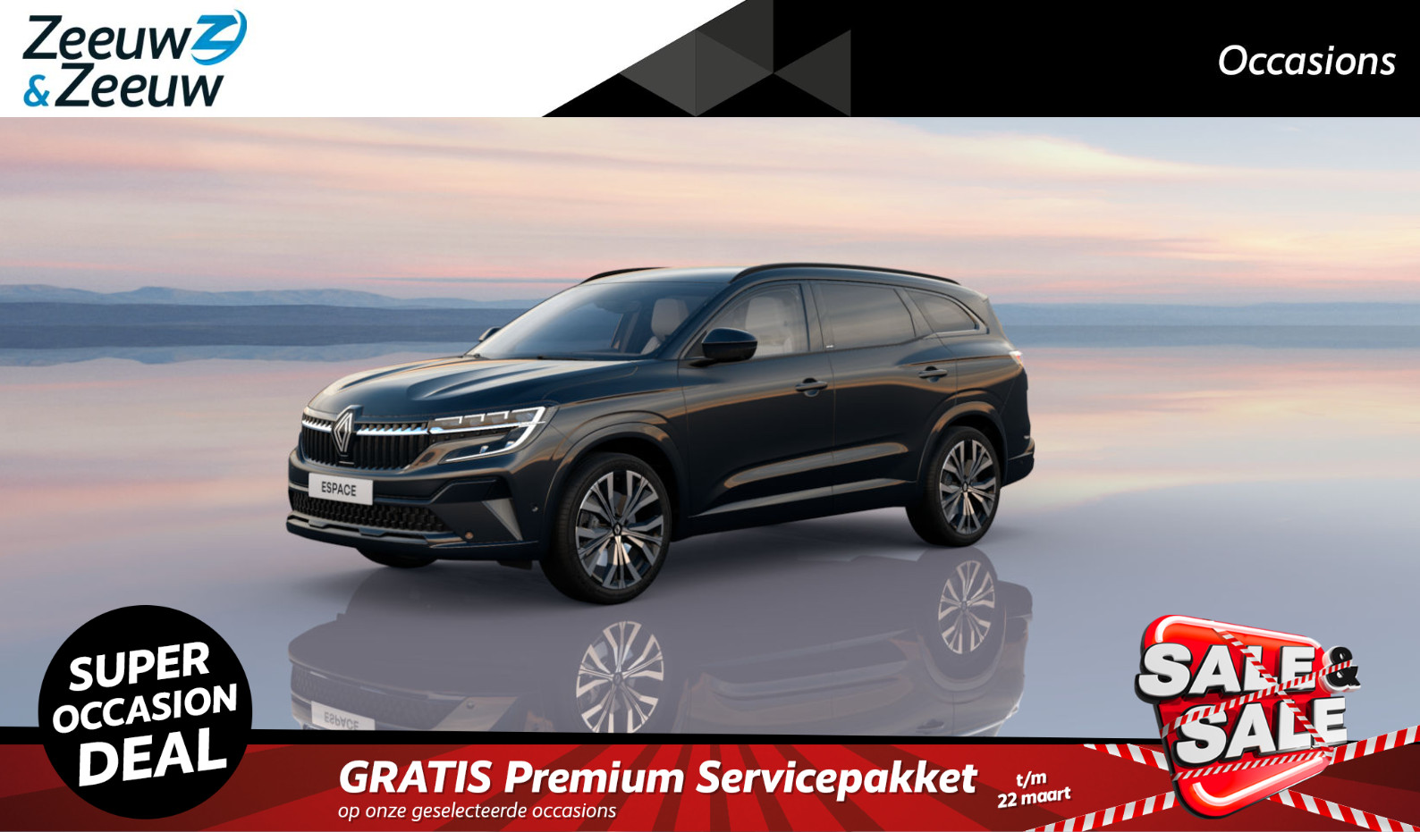 Renault Espace E-Tech Hybrid 200 iconic 5p NIEUW TE BESTELLEN! Nu in onze showroom met € 3000,- voorraadkorting