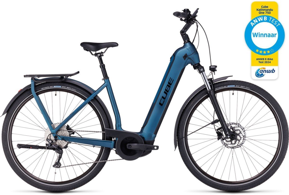 CUBE KATHMANDU HYBRID Lageinstap Blue/black EEXS 46cm EEXS 2024