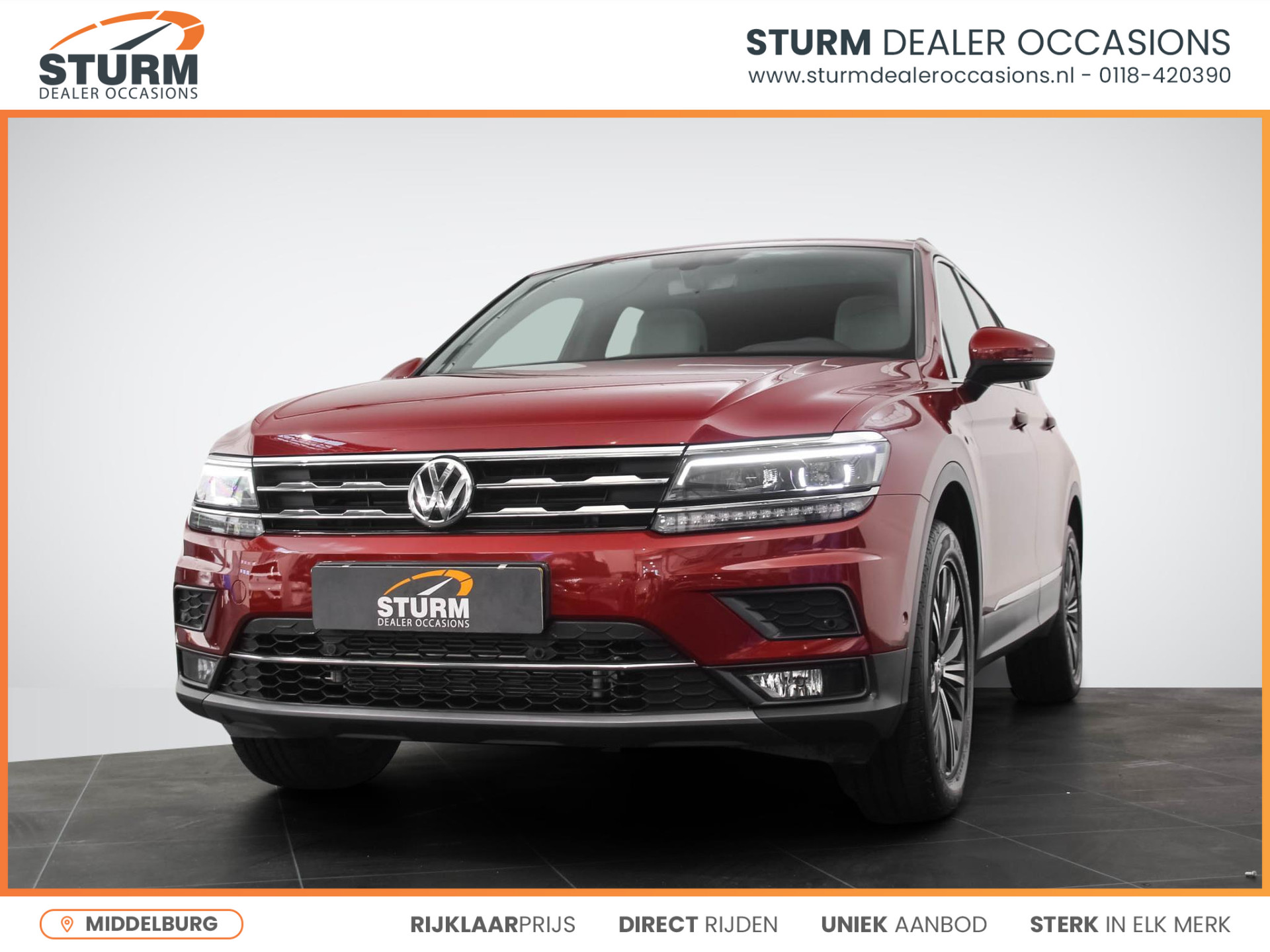 Volkswagen Tiguan Allspace 2.0 TSI 4Motion Highline 7p. | Panoramadak | Head-Up Display | Vol-Leder | Apple Carplay/Android Auto | Camera | Stoelverwarming | Rijklaarprijs!