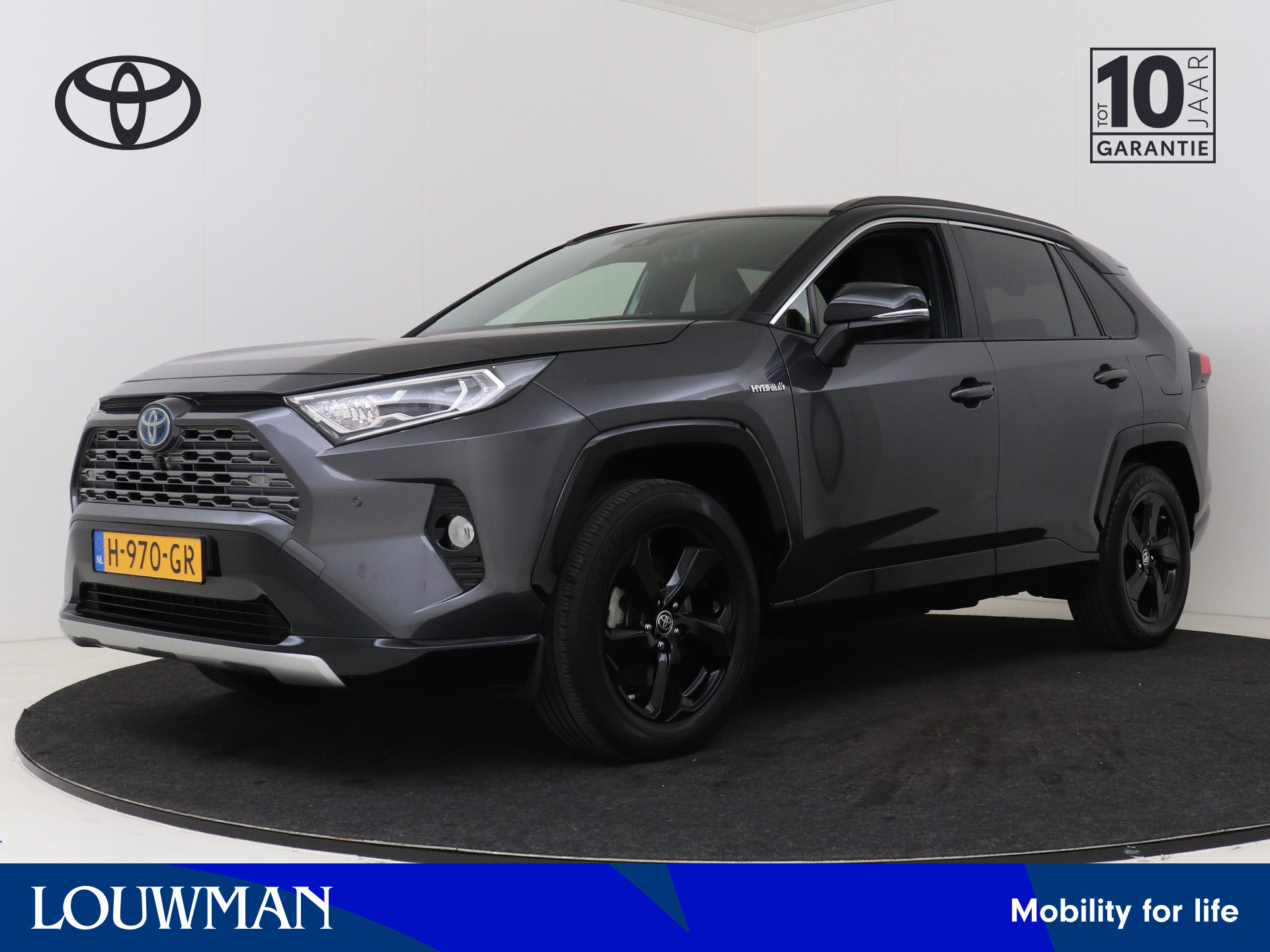 Toyota RAV4 2.5 Hybrid AWD Bi-Tone | JBL | Navigatie | 360 Camera | Trekhaak | Parkeersensoren | Half leder |