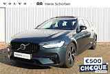 Volvo V90 2.0 T6 Recharge AWD Ultimate Dark, Panoramadak, Google Services, 360" camera, Bowers & Wilkins Premium Audio, Geïntegreerde kinderzitjes achterbank, Geheugenfunctie in voorstoelen, Stoelverwarming voorzijde, Stuurwielverwarming,