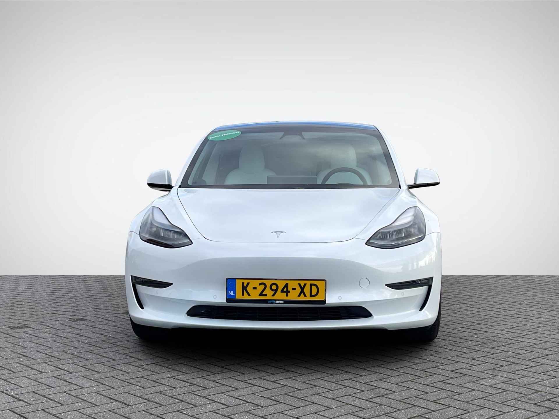 Tesla Model 3 Long Range AWD 75 kWh Dualmotor | Panoramadak | Vol-Leder Wit | Multicoat Lak | S0toelverwarming | Dashcam | Adapt. Cruise Control | Rijklaarprijs! - 2/30