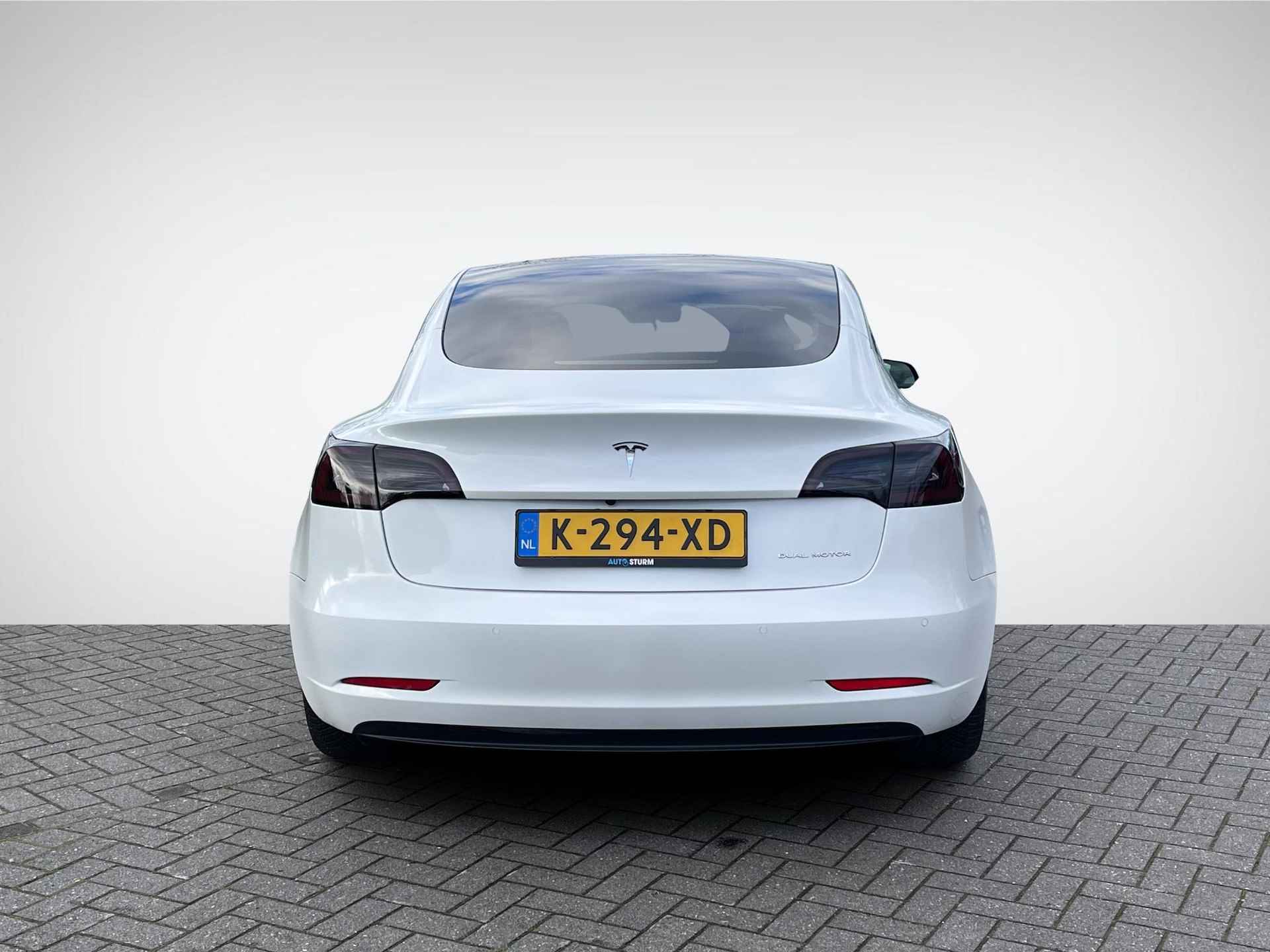 Tesla Model 3 Long Range AWD 75 kWh Dualmotor | Panoramadak | Vol-Leder Wit | Multicoat Lak | S0toelverwarming | Dashcam | Adapt. Cruise Control | Rijklaarprijs! - 5/30