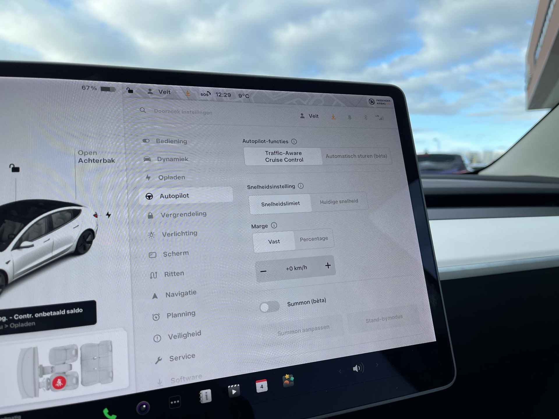 Tesla Model 3 Long Range AWD 75 kWh Dualmotor | Panoramadak | Vol-Leder Wit | Multicoat Lak | S0toelverwarming | Dashcam | Adapt. Cruise Control | Rijklaarprijs! - 28/30