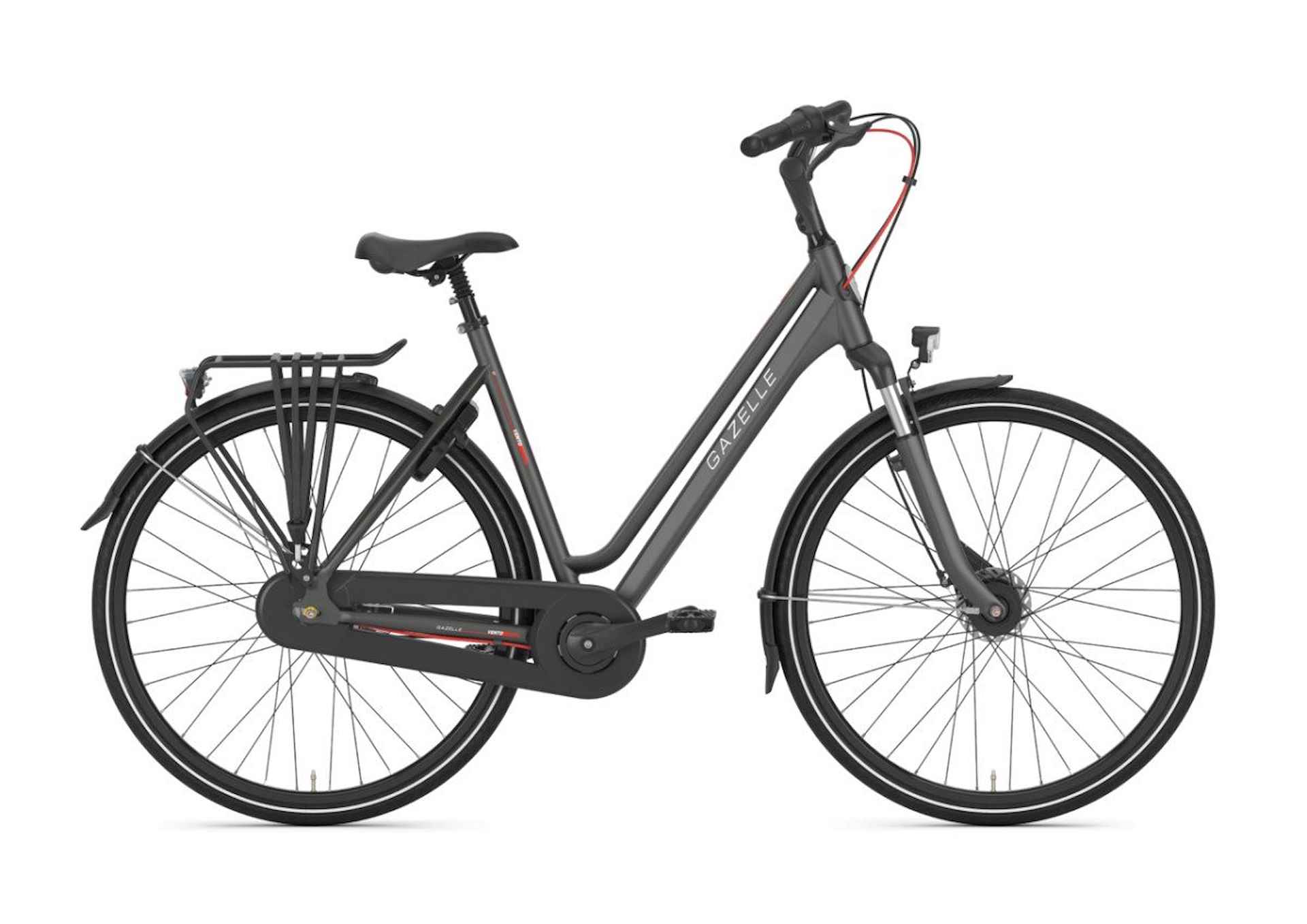 GAZELLE Vento C7 Lage instap Titanium Grey Mat 49cm 2024 - 1/2