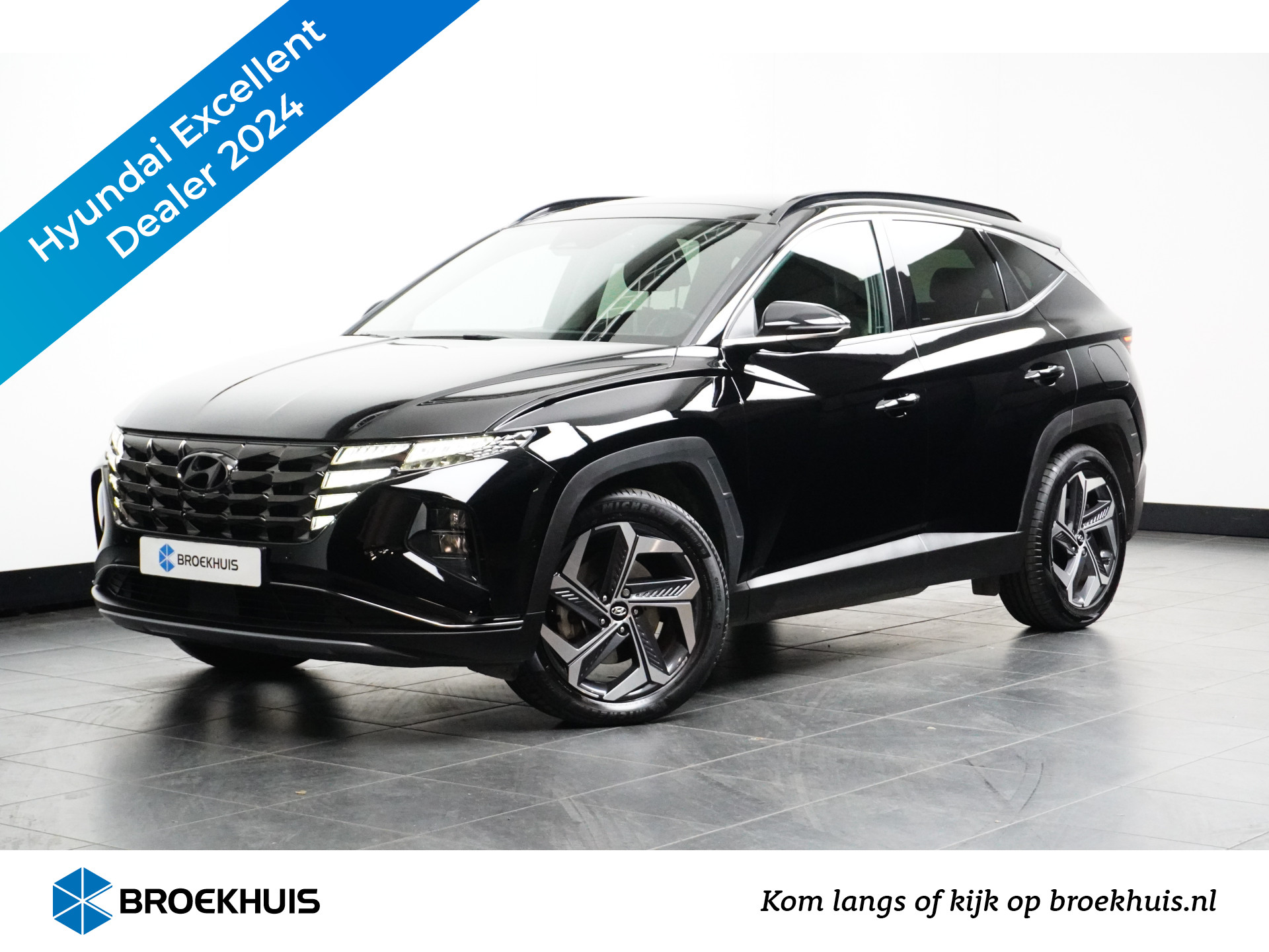 Hyundai Tucson 1.6 T-GDI PHEV Premium Sky 4WD 265pk | Vol-Leder | Stoelkoeling/verwarming | Elektr. Achterklep | Dodehoek-Detectie | 360 Camera