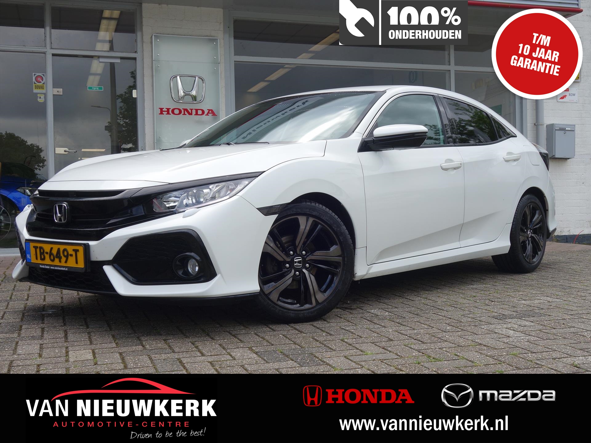 HONDA Civic 1.0 i-VTEC 129pk Elegance | Navigatie & Carplay | Adaptieve Cruisecontrol | Parkeersensoren | Stoelverwarming | Stoelverwarming |