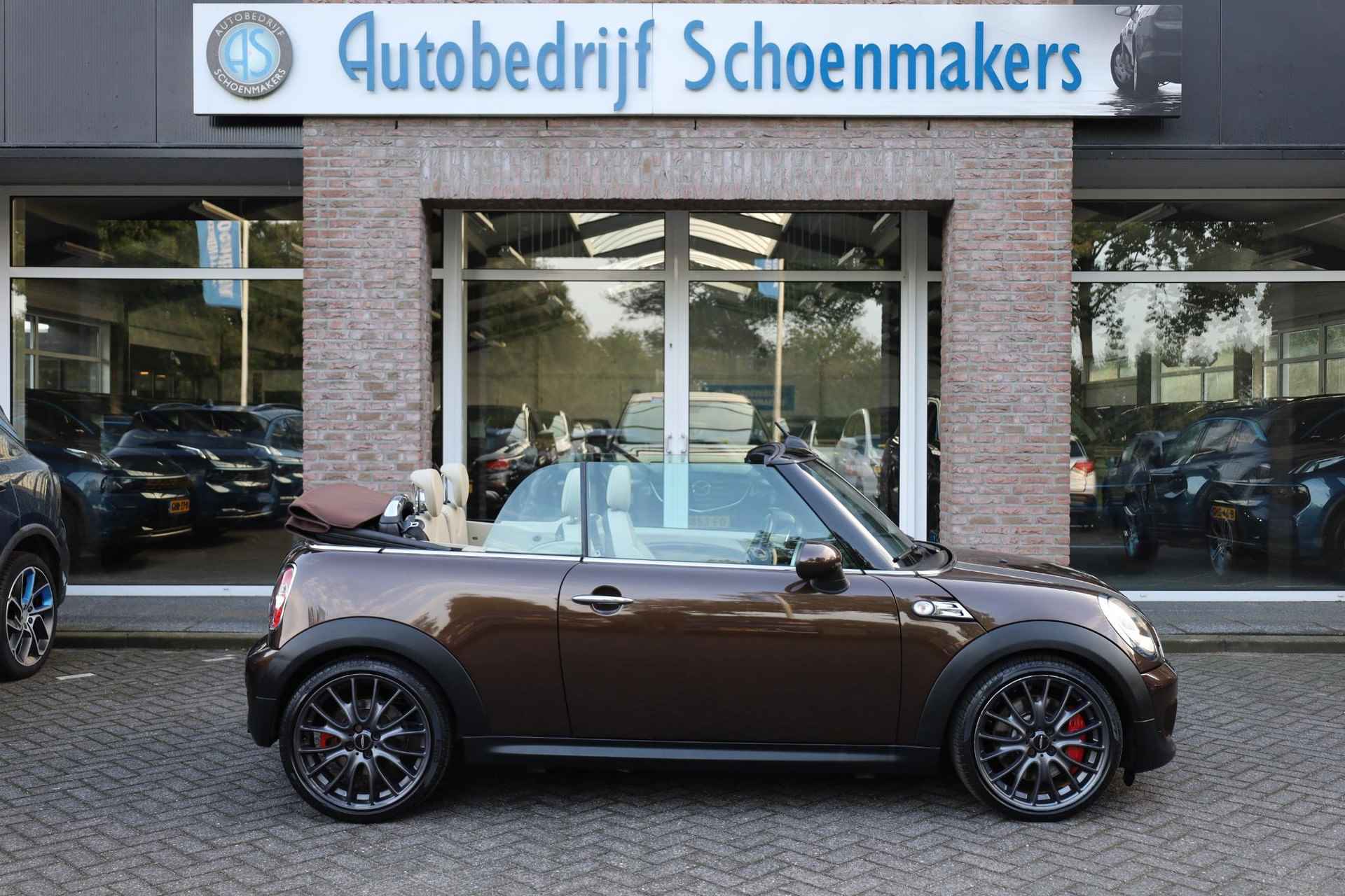 Mini Mini Cabrio 1.6 John Cooper Works Chili LEER RUIT+STOELVERWARMING 18"LMV CLIMA - 3/40