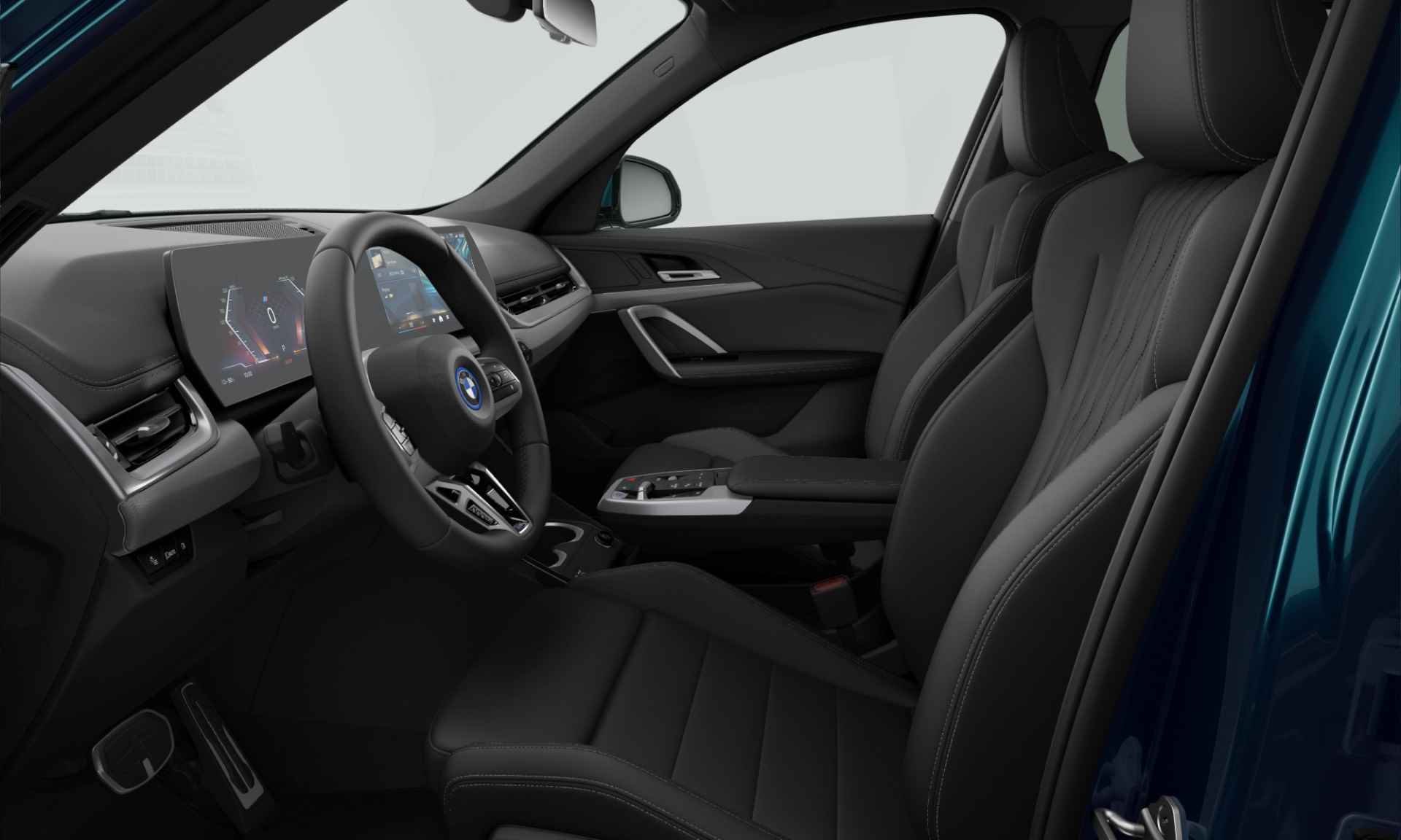 BMW iX1 xDrive30 | M-Sport | 20'' | Panoramadak | Adapt. LED | Comf. Acc. | Getint glas | Draadloos laden | Blue Bay Lagoon Metallic - 4/4