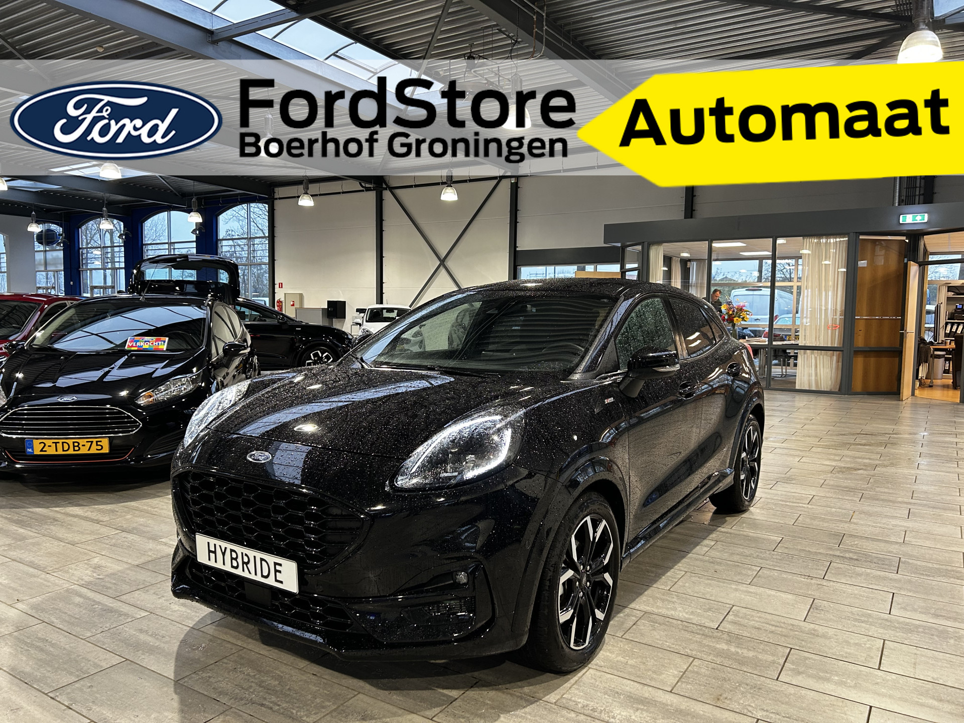 Ford Puma EcoBoost Hybrid 125 pk ST-Line X AUTOMAAT | Winter Pack | Adapt. cruise | B&O | LED | Camera | Half Leer | 18"