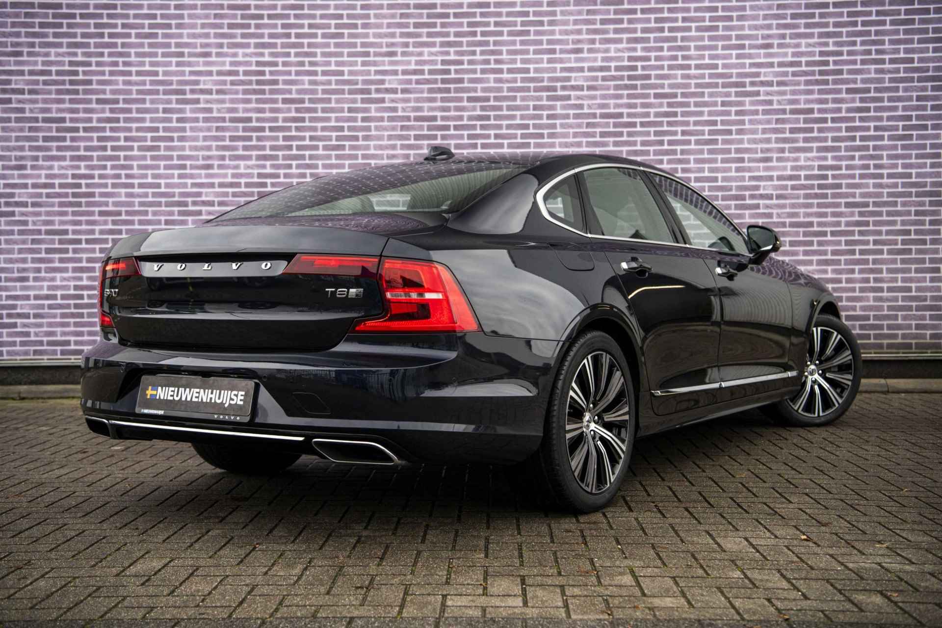 Volvo S90 T8 Recharge AWD Inscription Plus | Voorstoelen met massage en ventilatie | Parkeerverwarming | Park Assist Pilot | Stoel/stuur/achterbankverwarming | Adaptive cruise | Voorruitverwarming | DAB+ - 5/41