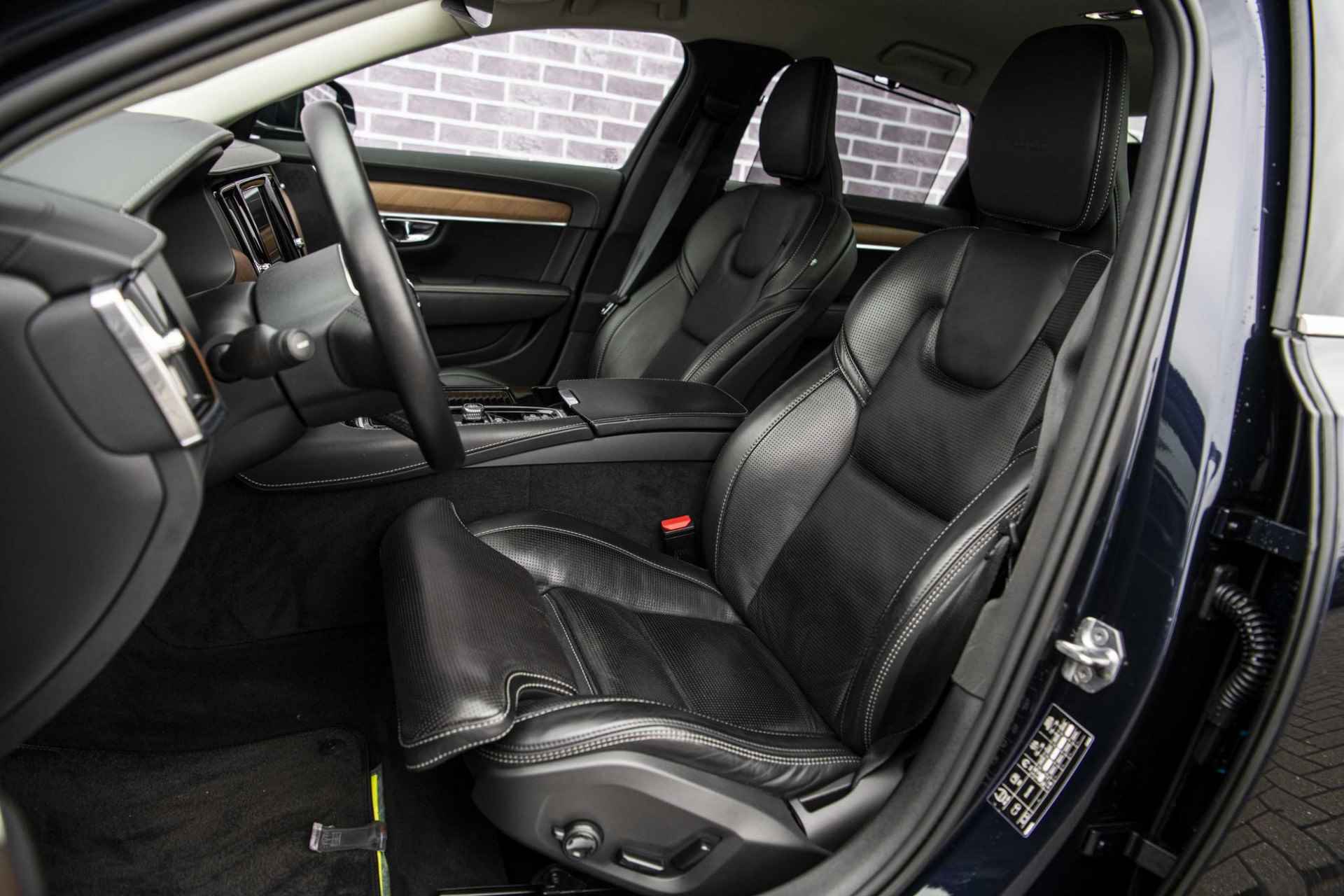 Volvo S90 T8 Recharge AWD Inscription Plus | Voorstoelen met massage en ventilatie | Parkeerverwarming | Park Assist Pilot | Stoel/stuur/achterbankverwarming | Adaptive cruise | Voorruitverwarming | DAB+ - 10/41