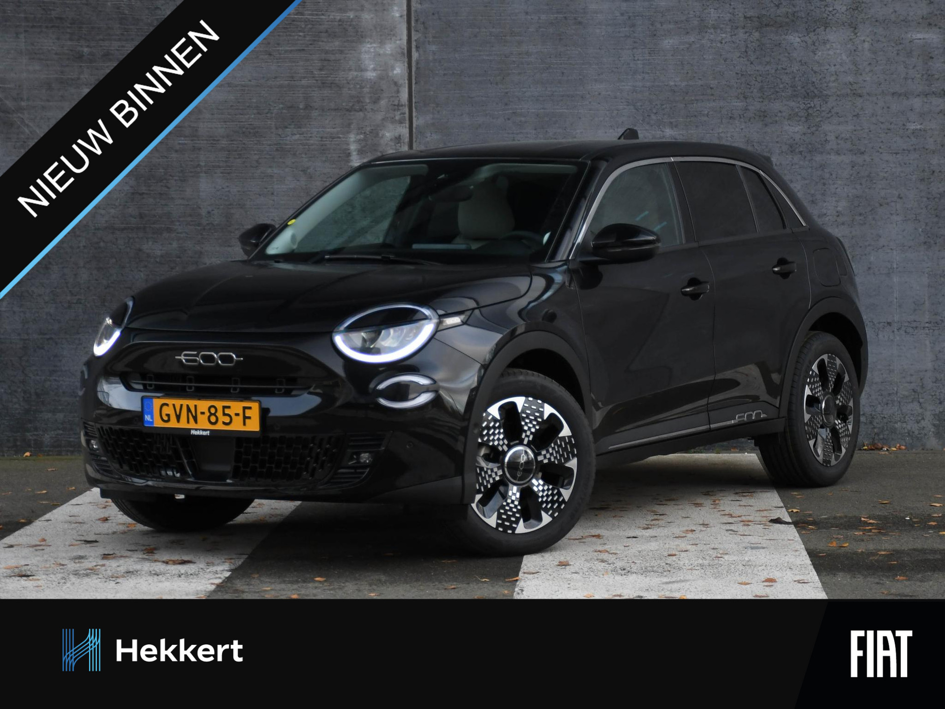 Fiat 600 La Prima 1.2 Hybrid 100pk Automaat DODE HOEK | ADAP. CRUISE | LEDER | MASSAGE | APPLE CARPLAY | KEYLESS ENTRY | DRAADLOOS OPLADEN