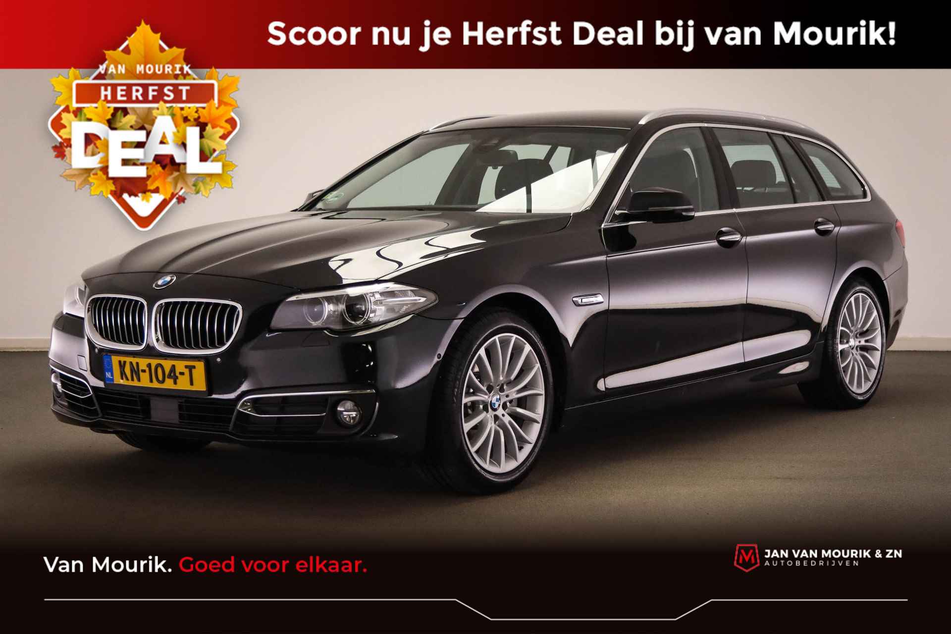 BMW 5-serie Touring 520d Luxury Edition | STANDKACHEL | LEDER | CLIMA | CRUISE | NAVI | PDC | CAMERA | TREKHAAK AFN. | 18" - 1/60