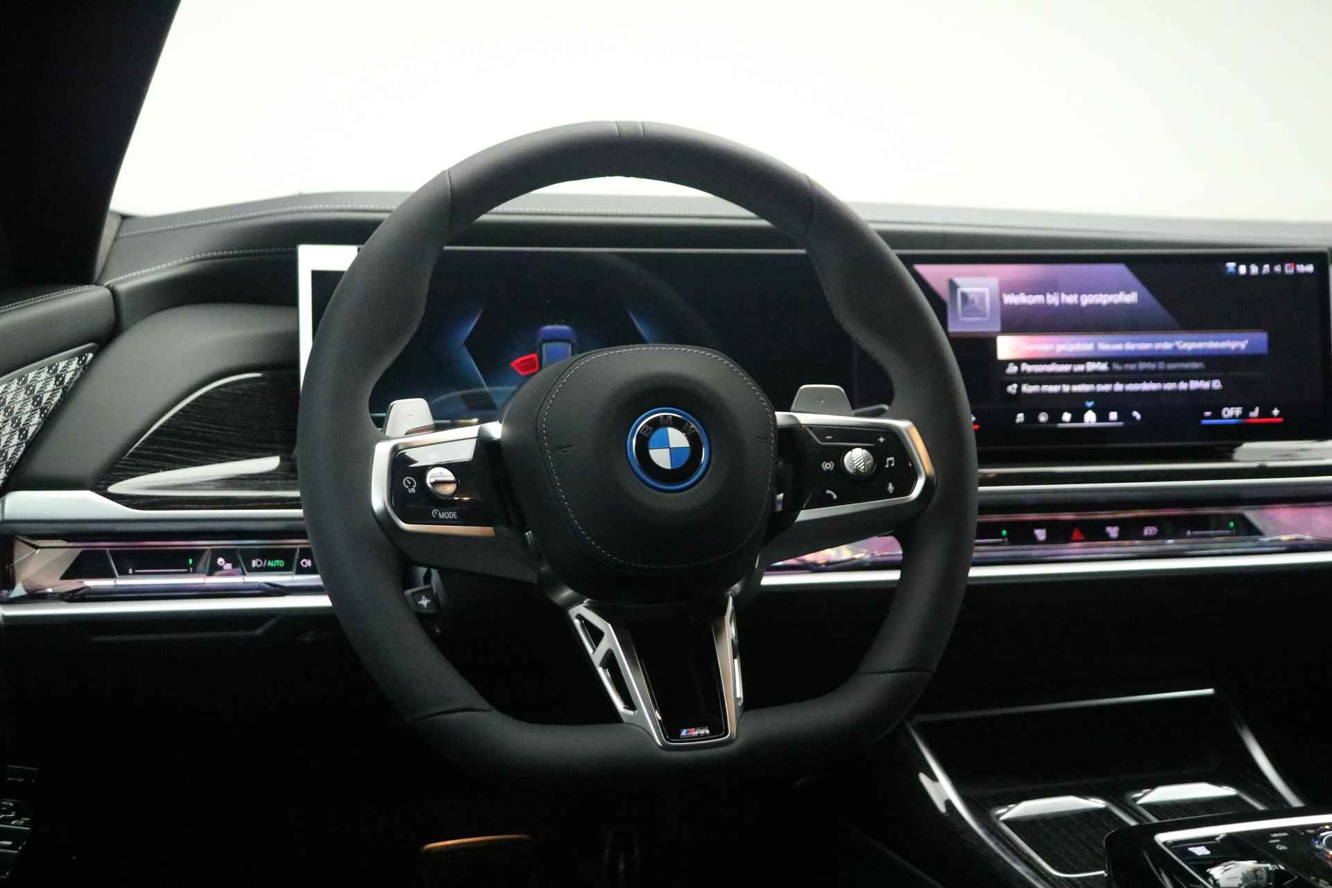 BMW 7 Serie 750e xDrive High Executive M Sport Automaat / Panoramadak Sky Lounge / Stoelventilatie / Massagefunctie / Bowers & Wilkins / Parking Assistant Professional / Live Cockpit Professional - 28/37