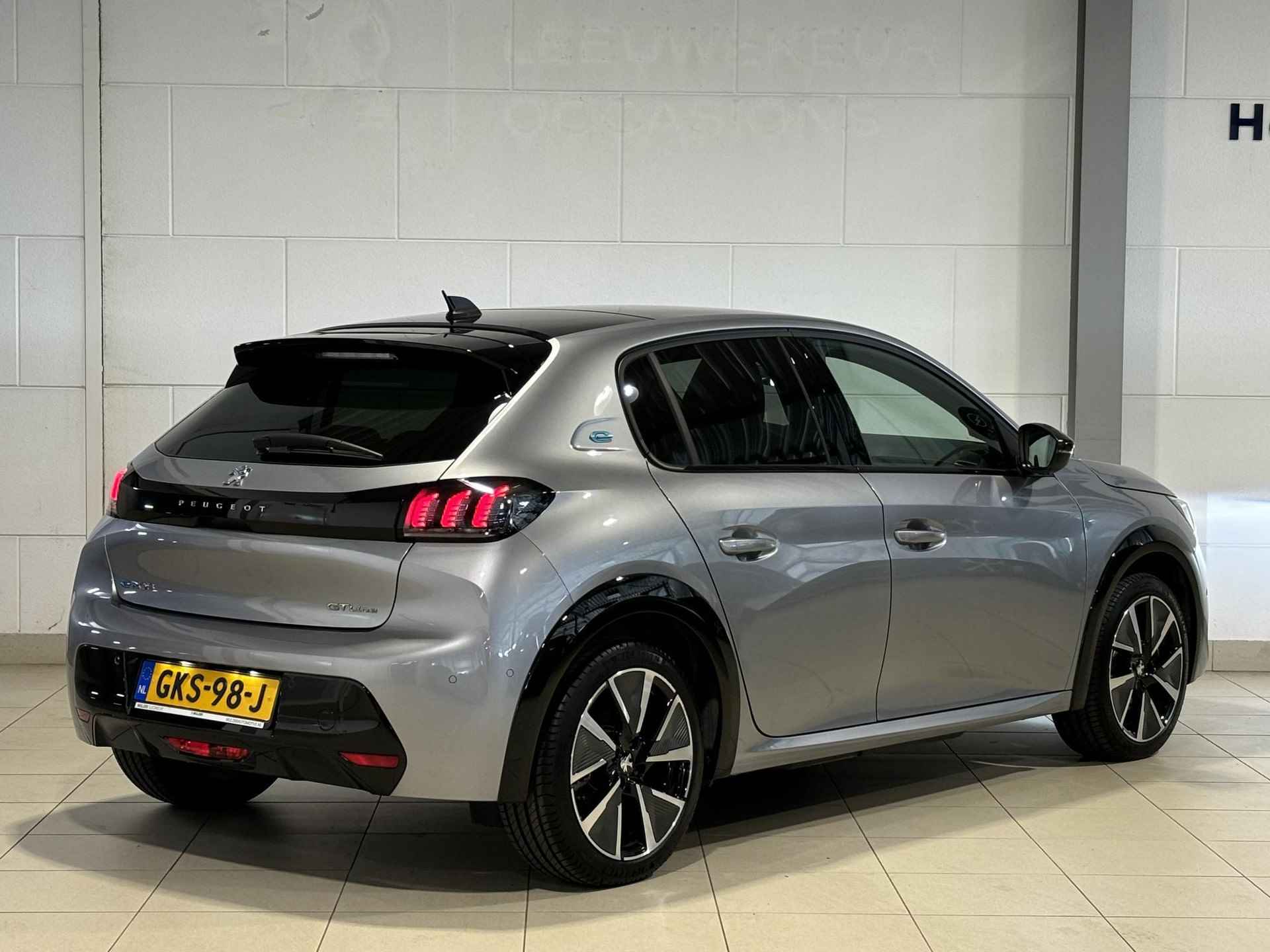 Peugeot e-208 5-deurs GT-Line EV 3-FASEN 50kWh 136pk AUTOMAAT | PANODAK | KEYLESS ENTRY | STOELVERW. | ADAPTIVE CRUISE | BLACK DIAMOND | DRAADLOZE TELEFOONLADER | - 6/55