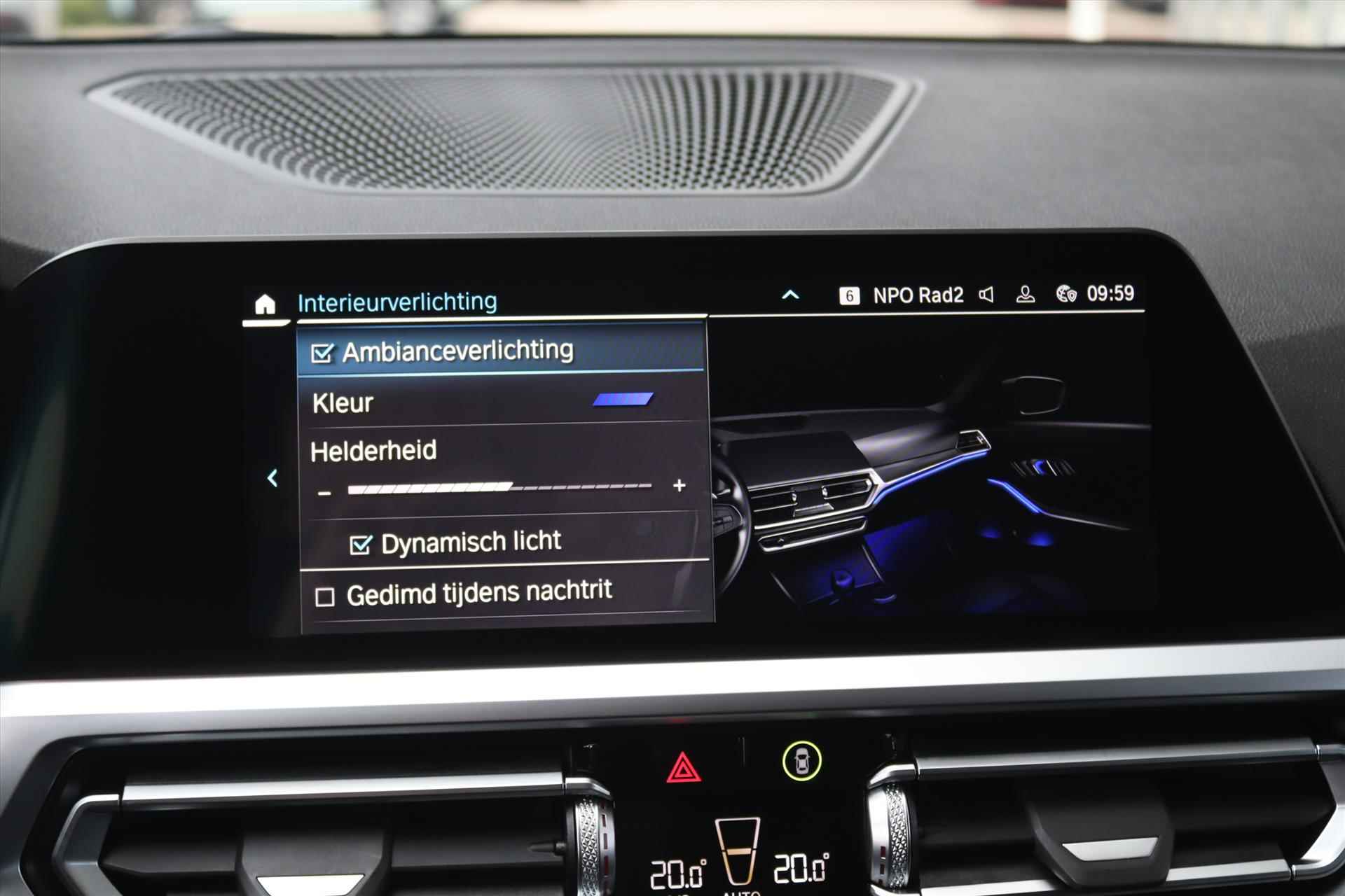 BMW 3-Serie Touring (g21) 330e 292PK AUTOMAAT SPORT LINE SHADOW LINE | Adapt.Cruise | Navi | Sfeerverlichting | Led | Live Cockpit | Apple Carplay | Stoel/stuurverwarming | - 22/67