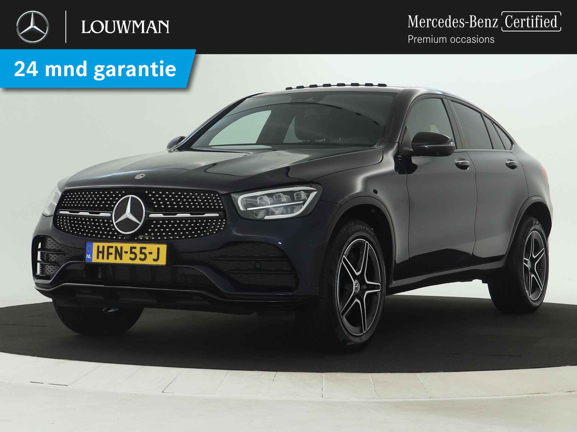 Mercedes-Benz GLC Coupé 300 e 4M AMG Plug-In Hybride | Schuifdak |  Alarm | Keyless Go | 360 Gr Camera | Sfeerverlichting | Car Play | Inclusief 24 maanden MB Certified garantie voor Europa.