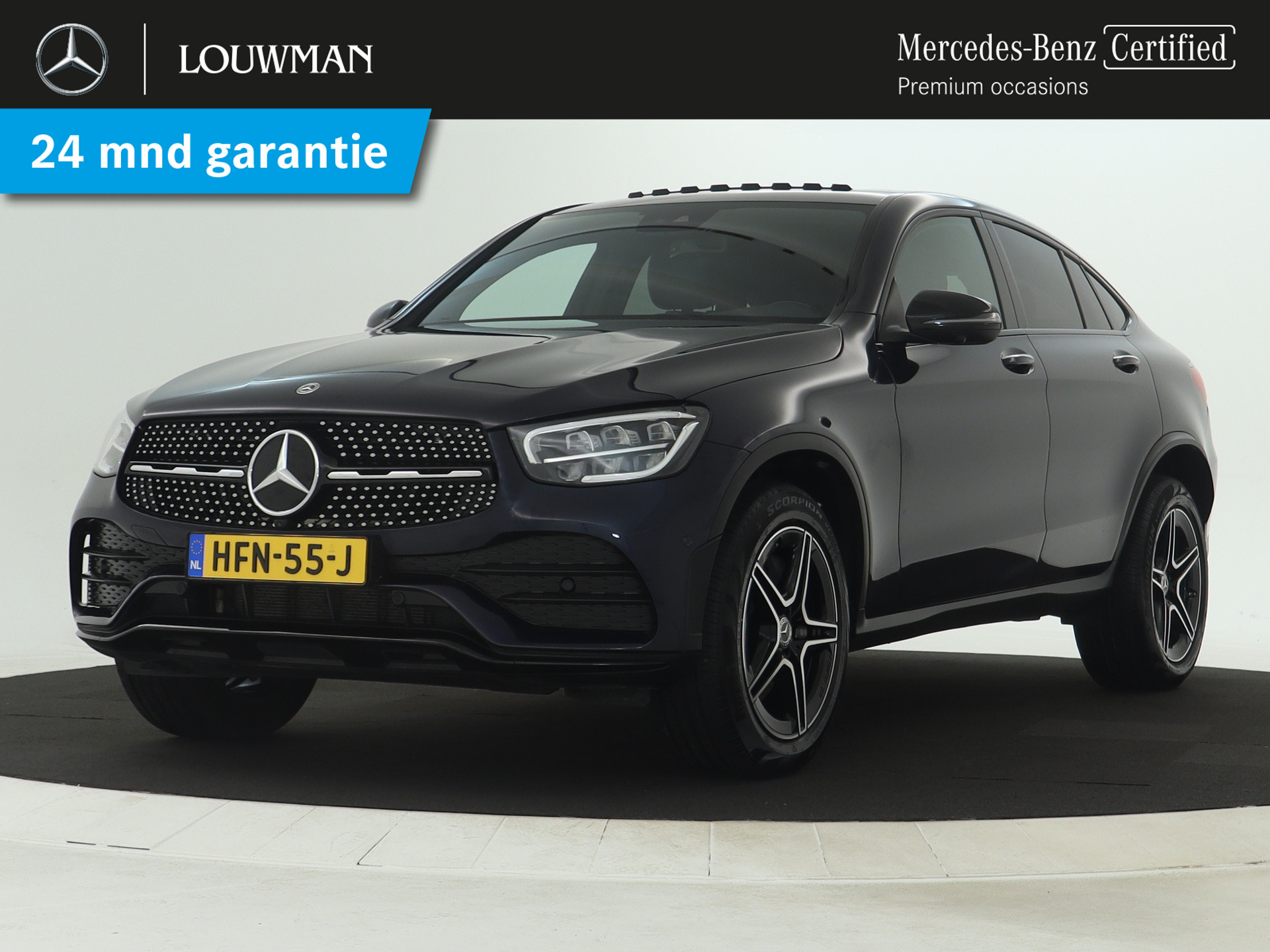 Mercedes-Benz GLC Coupé 300 e 4M AMG Plug-In Hybride | Schuifdak |  Alarm | Keyless Go | 360 Gr Camera | Sfeerverlichting | Car Play | Inclusief 24 maanden MB Certified garantie voor Europa.