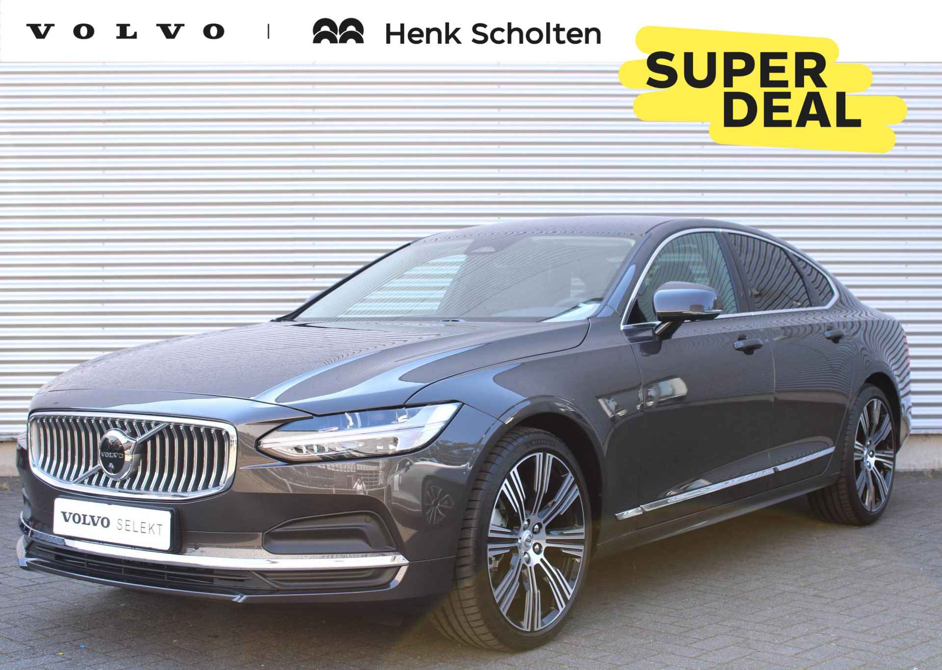 Volvo S90 B5 Mild Hybrid Plus Bright | Visual Park Assist incl. 360° Parkeercamera | 20" Lichtmetalen Velgen |  Extra Getint Glas | Power Seats | Harman/Kardon Premium Geluidssysteem | Lederen Bekleding | Elektrisch Bedienbare Achterklep | Keyless Entry | BLIS | Verwarmbare Voorstoelen | Stuurwielverwarming