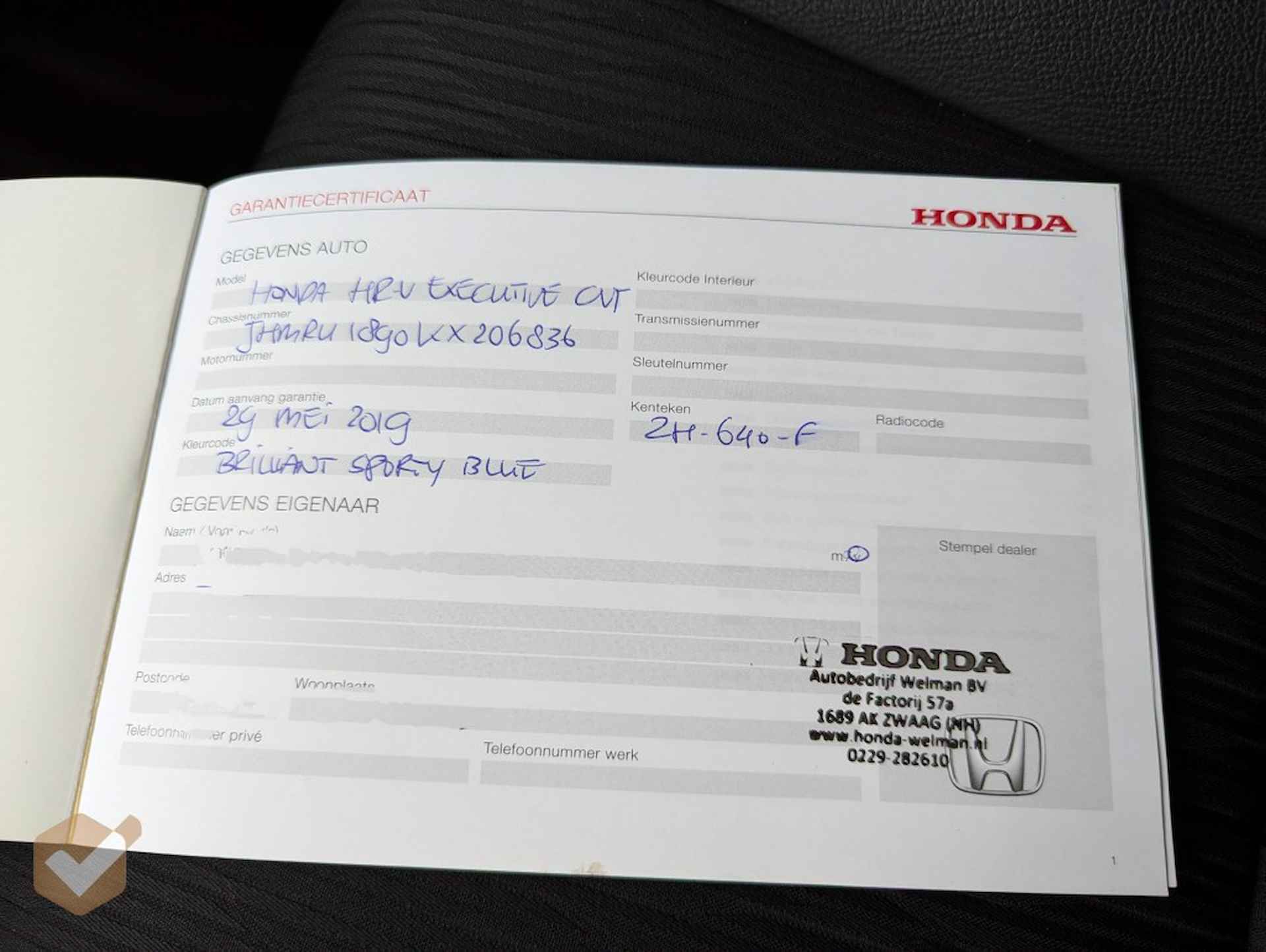 HONDA Hr-v 1.5 I-VTEC Executive Automaat NL-Auto *Geen Afl. kosten* - 48/64