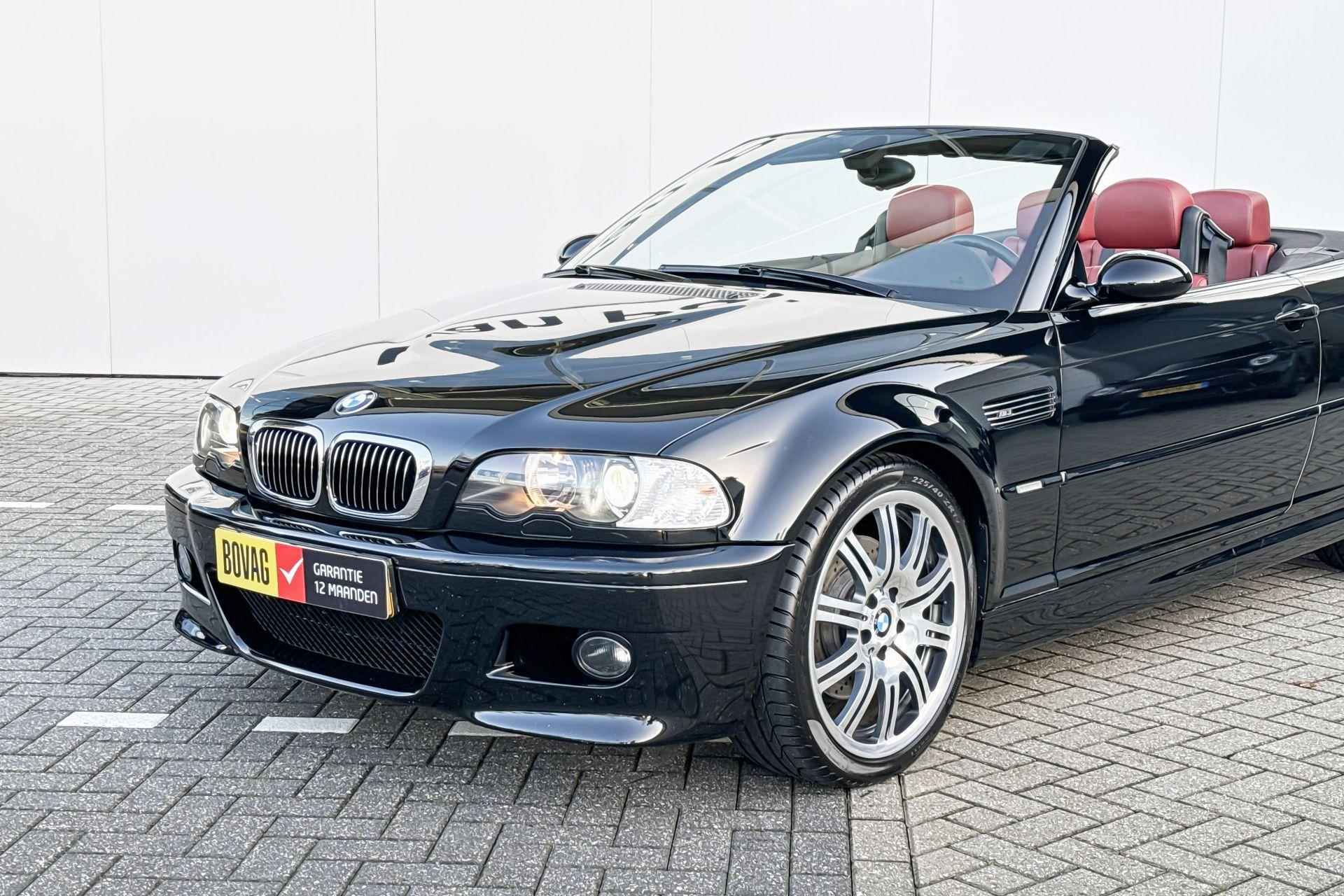 BMW M3 Cabrio E46 Harman Kardon | witte knipperlichten | Rood leder interieur - 32/41