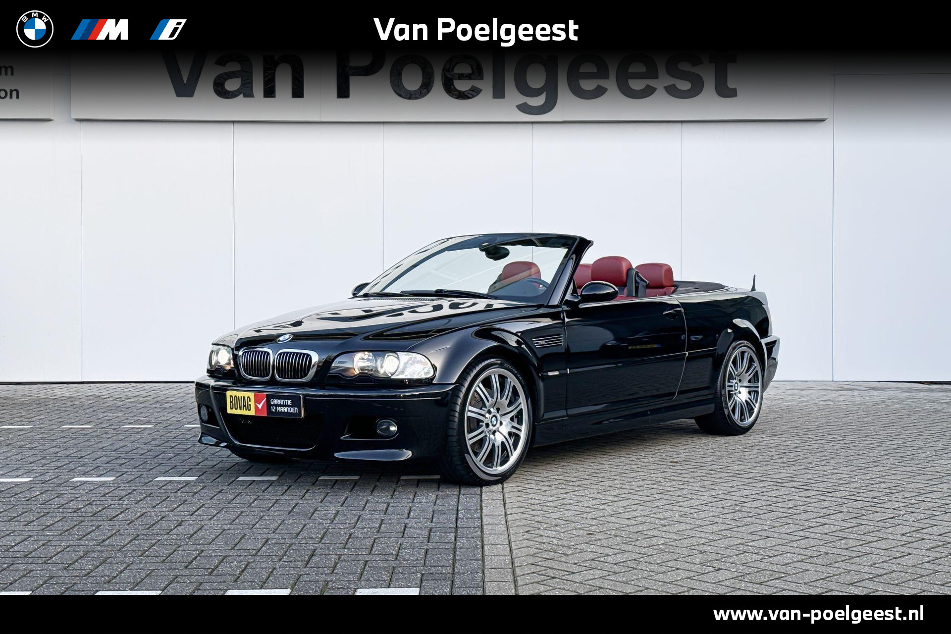 BMW M3 Cabrio E46 Harman Kardon | witte knipperlichten | Rood leder interieur