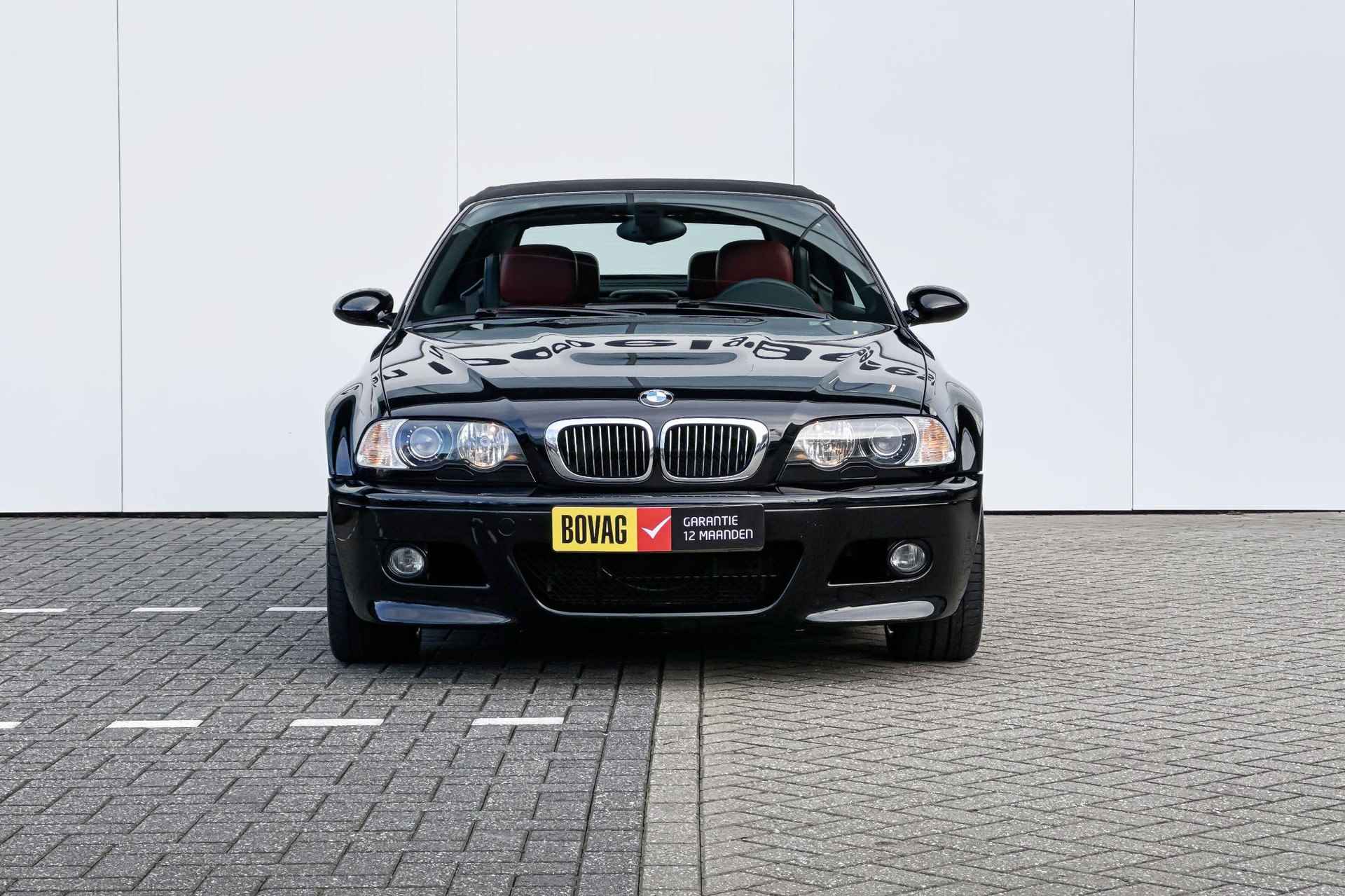 BMW M3 Cabrio E46 Harman Kardon | witte knipperlichten | Rood leder interieur - 4/41