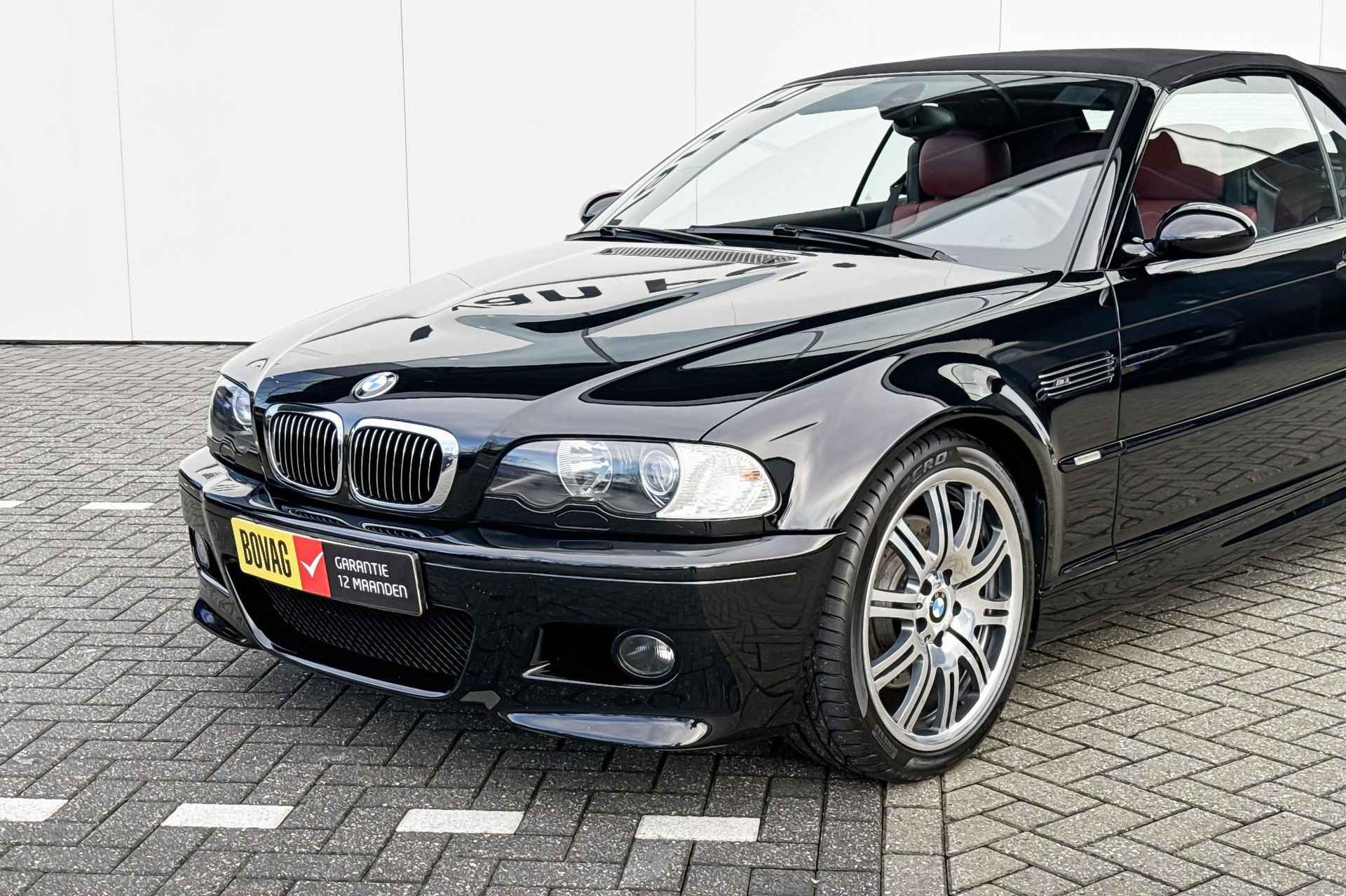 BMW M3 Cabrio E46 Harman Kardon | witte knipperlichten | Rood leder interieur - 30/41