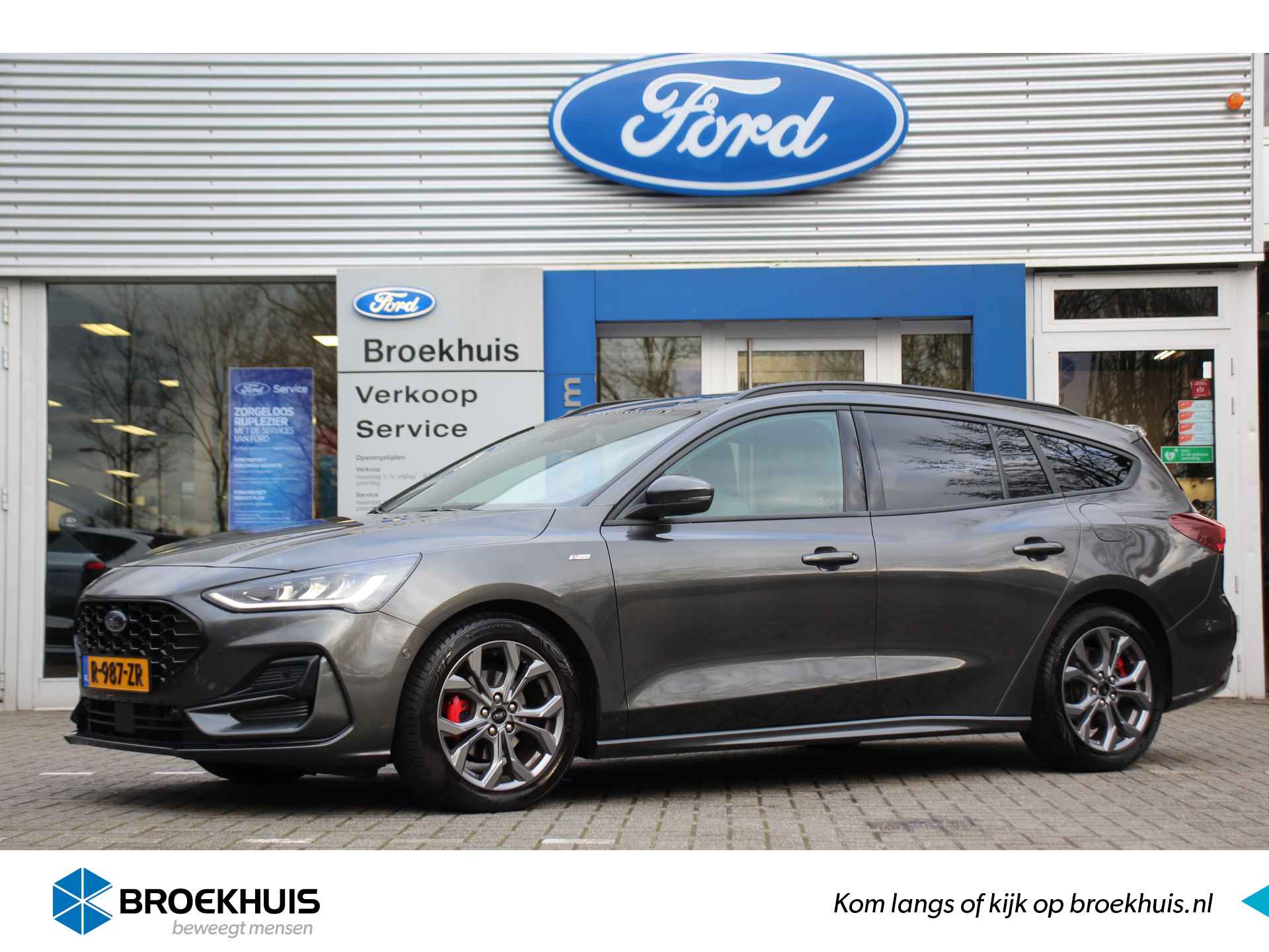 Ford Focus Wagon 1.0 EB HYBRID ST-LINE | NL-AUTO! | WINTERPACK | CRUISE | PARK SENS V+A | CAMERA | PRACHTIGE STAAT! - 1/48