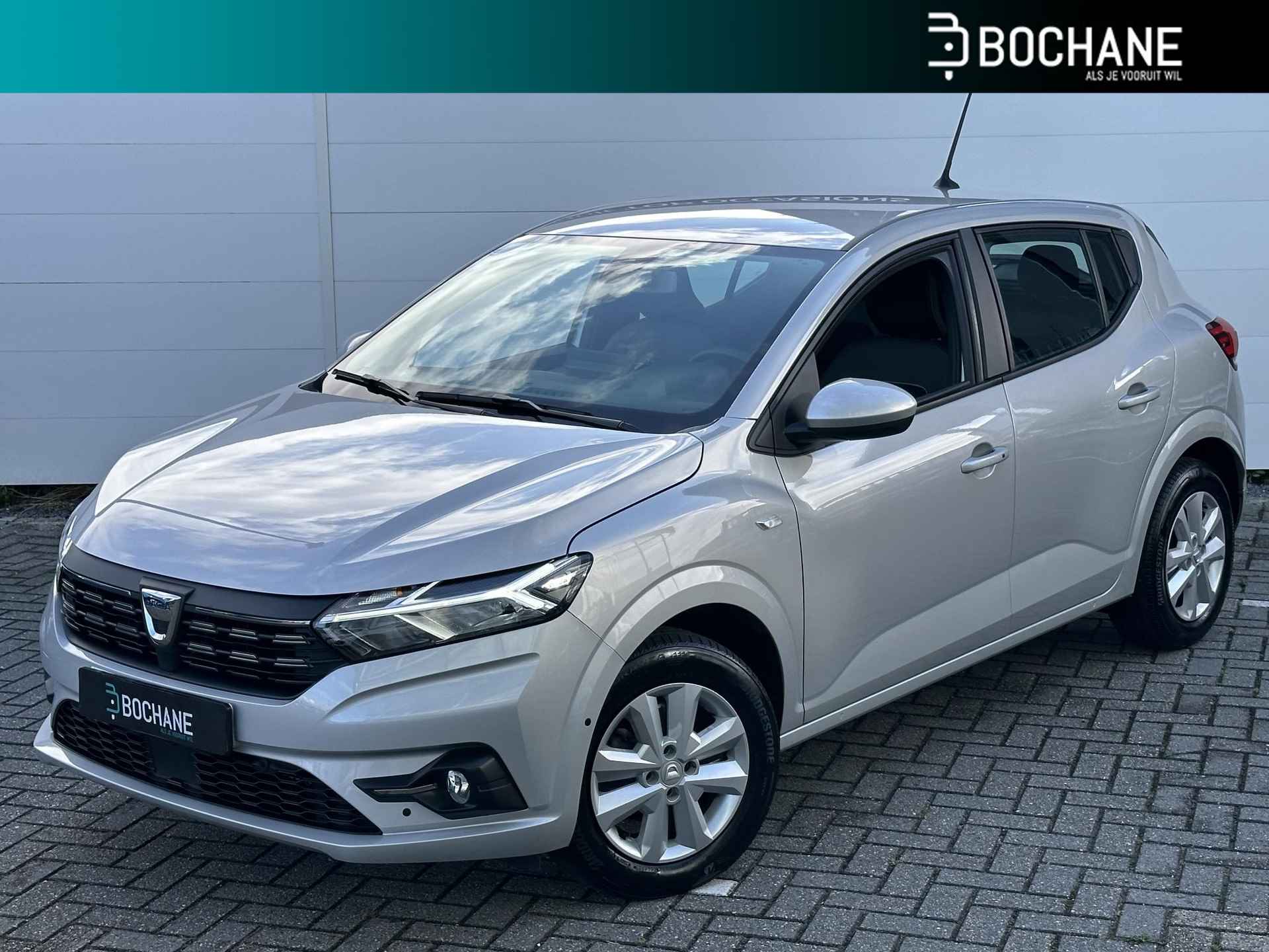 Dacia Sandero 1.0 TCe 90 Comfort | 22.779 KM!! | Trekhaak | A. Camera | Keyless | Navi | Historie | Complete uitvoering | NL Auto! - 1/38