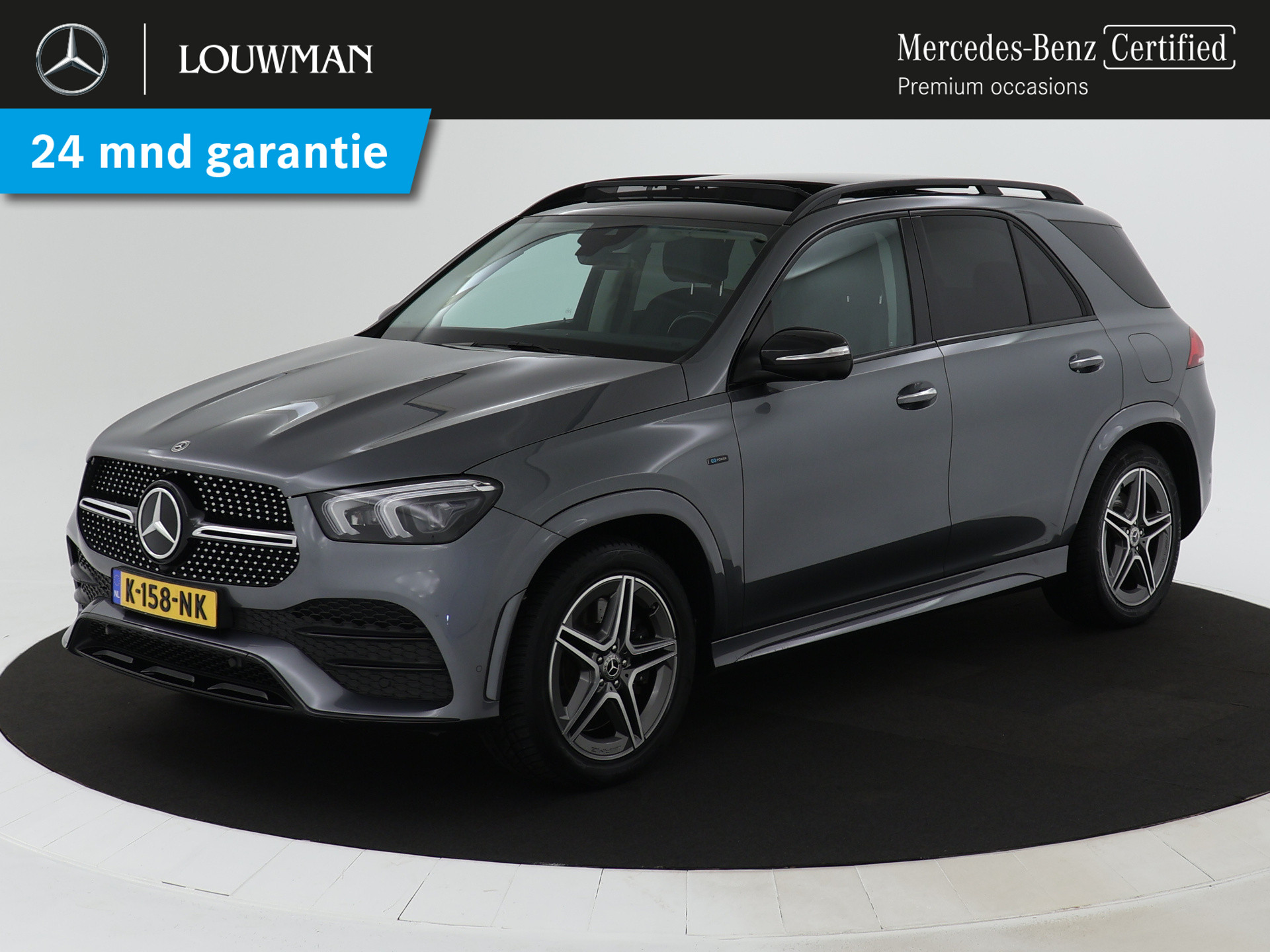 Mercedes-Benz GLE 350 e 4MATIC Premium Plus | Panoramadak | Burmester | Trekhaak | Navigatie | Wide screen | Lichtmetalen velgen | Elect. bedienbare voorstoelen | Parking support | inclusief 24 maanden MB Certified garantie voor europa