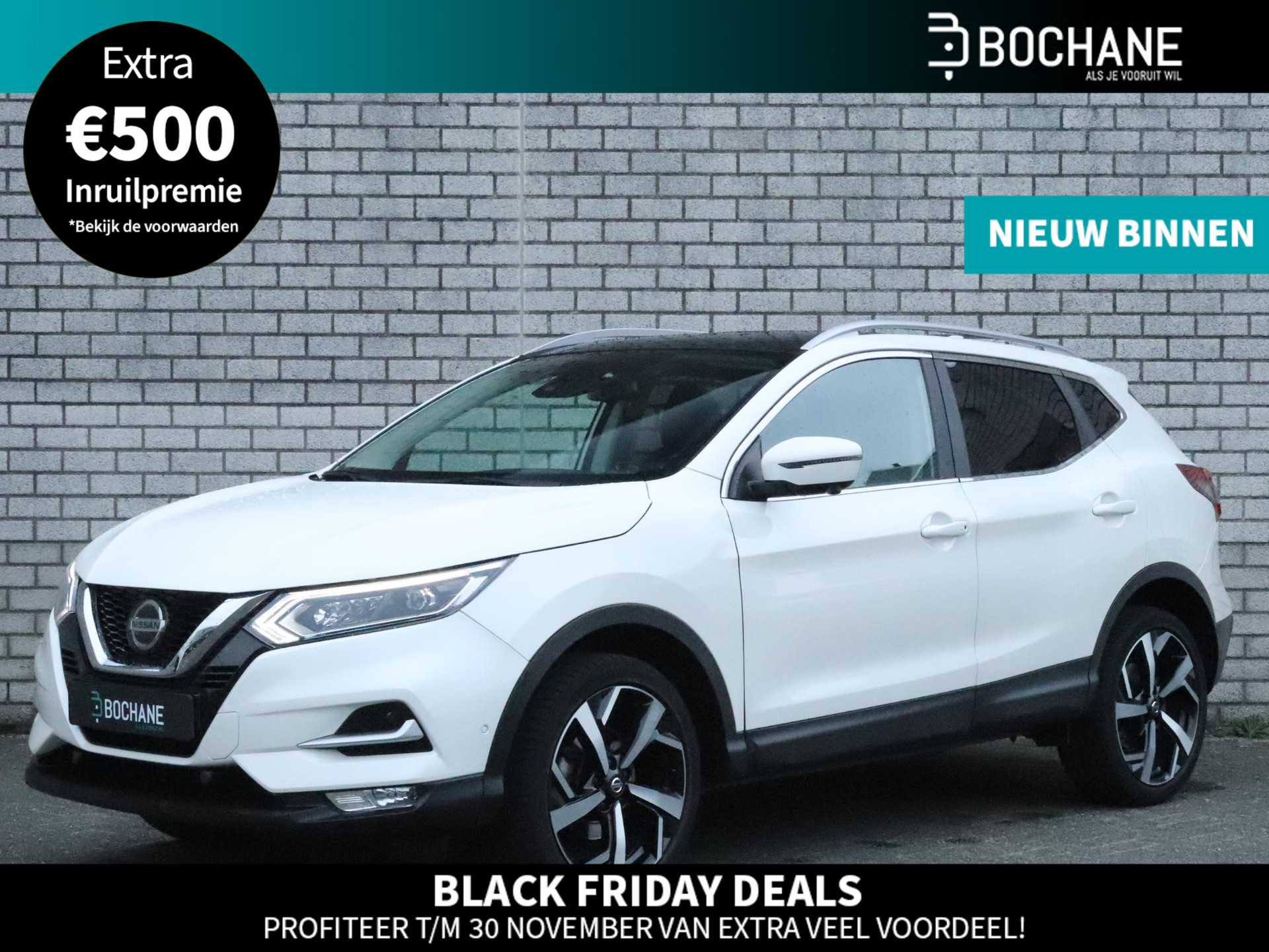 Nissan Qashqai 1.2 DIG-T 115 Tekna | Panoramadak | 360° Camera | Stoelverwarming | Climate Control |