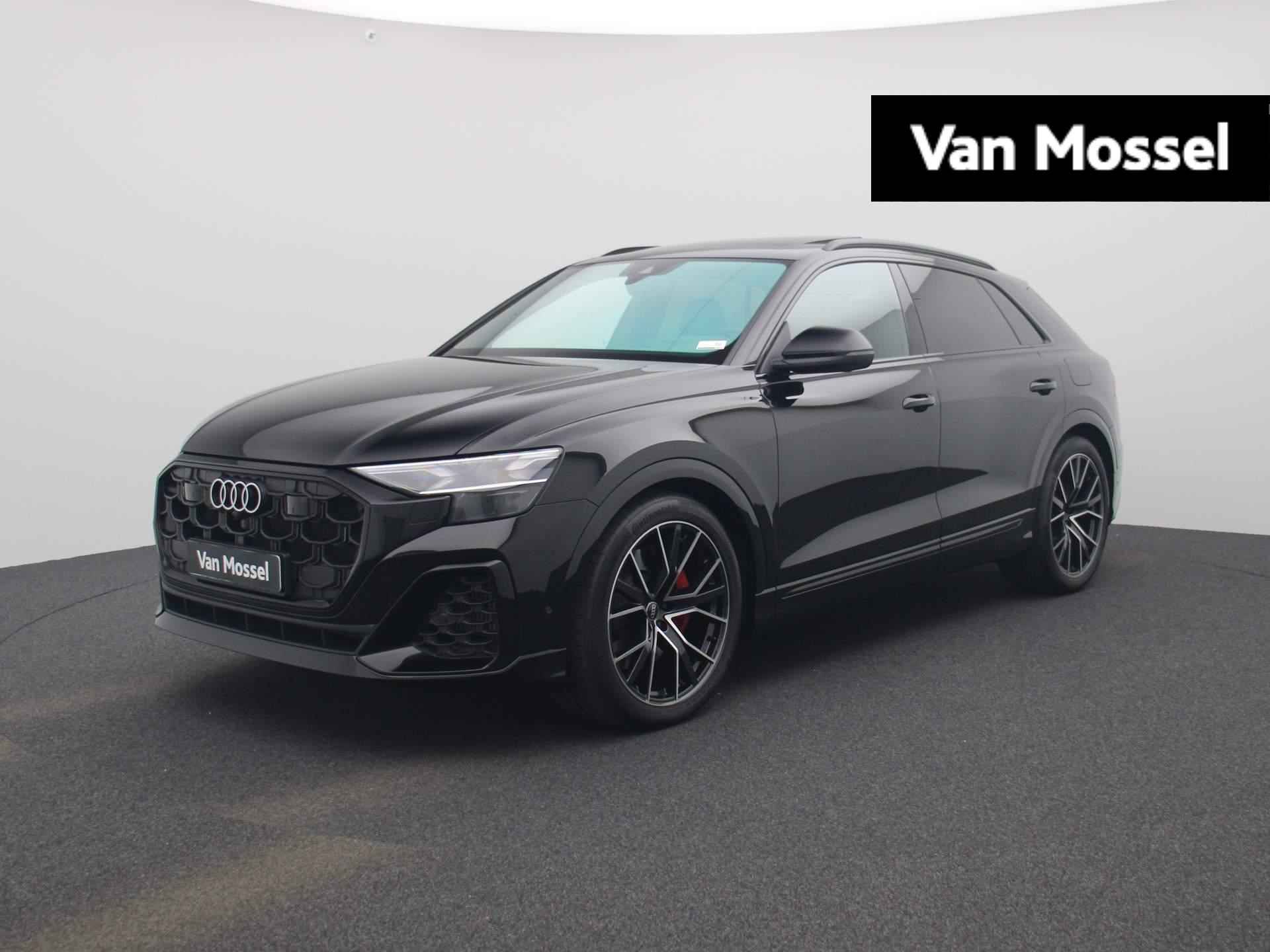 Audi Q8 60 TFSI e quattro Pro Line S Competition 490 PK | S-line | Automaat | Navigatie | 360 Camera | Panoramadak | Head-up Display | Luchtvering | B&0 3D Sound System| Dodehoeksensoren | Adaptive Cruise Control | Climate Control | Stoelverwarming voor- en achterin | Virtual Cockpit | Laser HD Matrix | Privacy glass | - 1/48