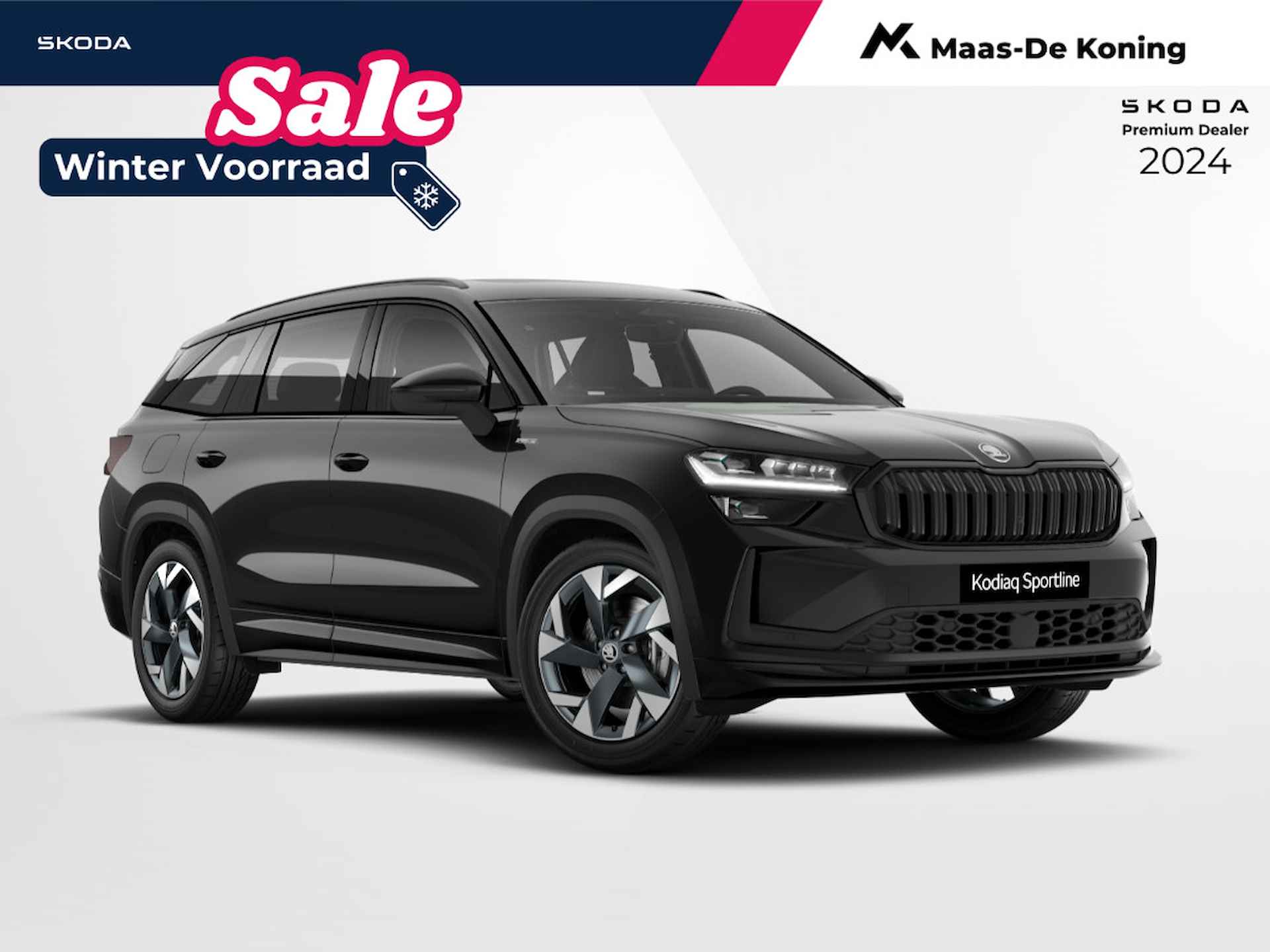 Skoda Kodiaq 1.5 TSI PHEV Sportline Business DSG | Trekhaak | 19'' Licht metalen Velgen | Panorama dak | prijs is incl. inruilvoordeel - 1/7