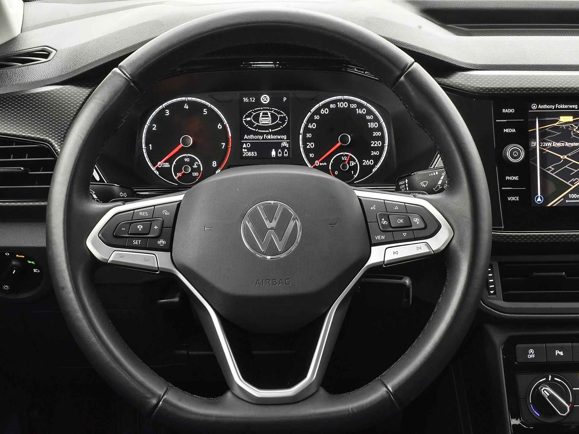 Volkswagen T-Cross 1.0 Tsi 110pk DSG Life | ACC | Airco | P-Sensoren | App-Connect | Navigatie | DAB | 16'' Inch | Garantie t/m 08-11-2027 of 100.000km - 15/27