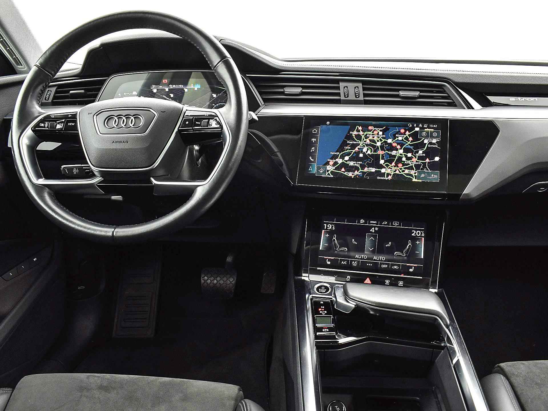 Audi e-tron Sportback 55 quattro Business edition Plus 95 kWh | Sportstoelen | Leder-Alcantara | Panoramadak | Side-Assist | 360 Camera's | - 4/31