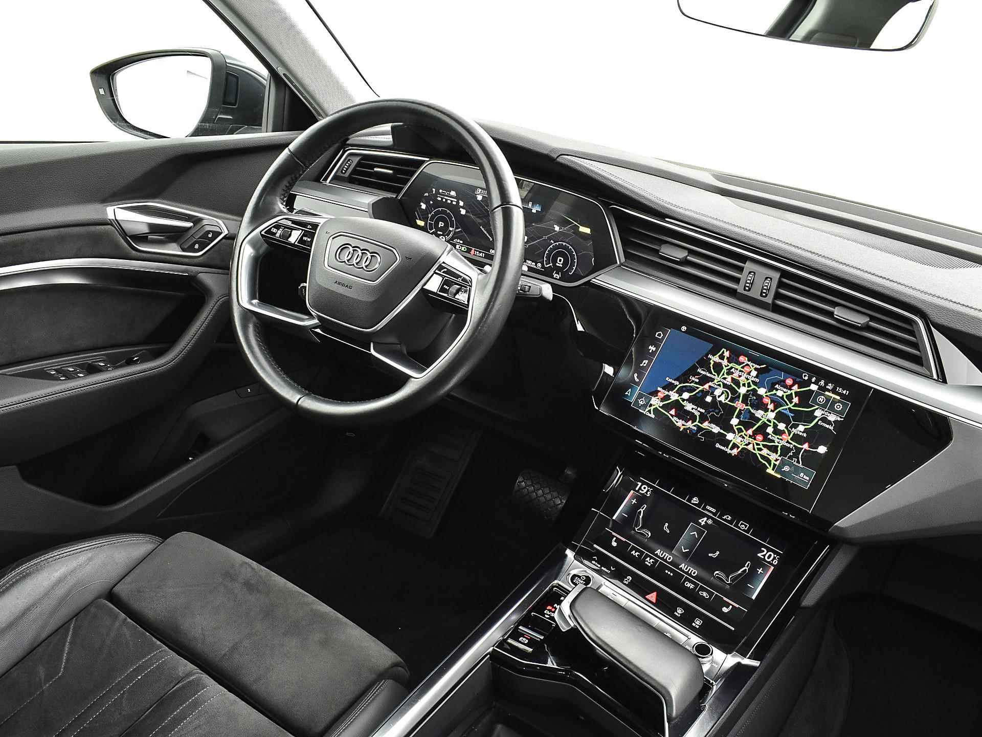 Audi e-tron Sportback 55 quattro Business edition Plus 95 kWh | Sportstoelen | Leder-Alcantara | Panoramadak | Side-Assist | 360 Camera's | - 21/31