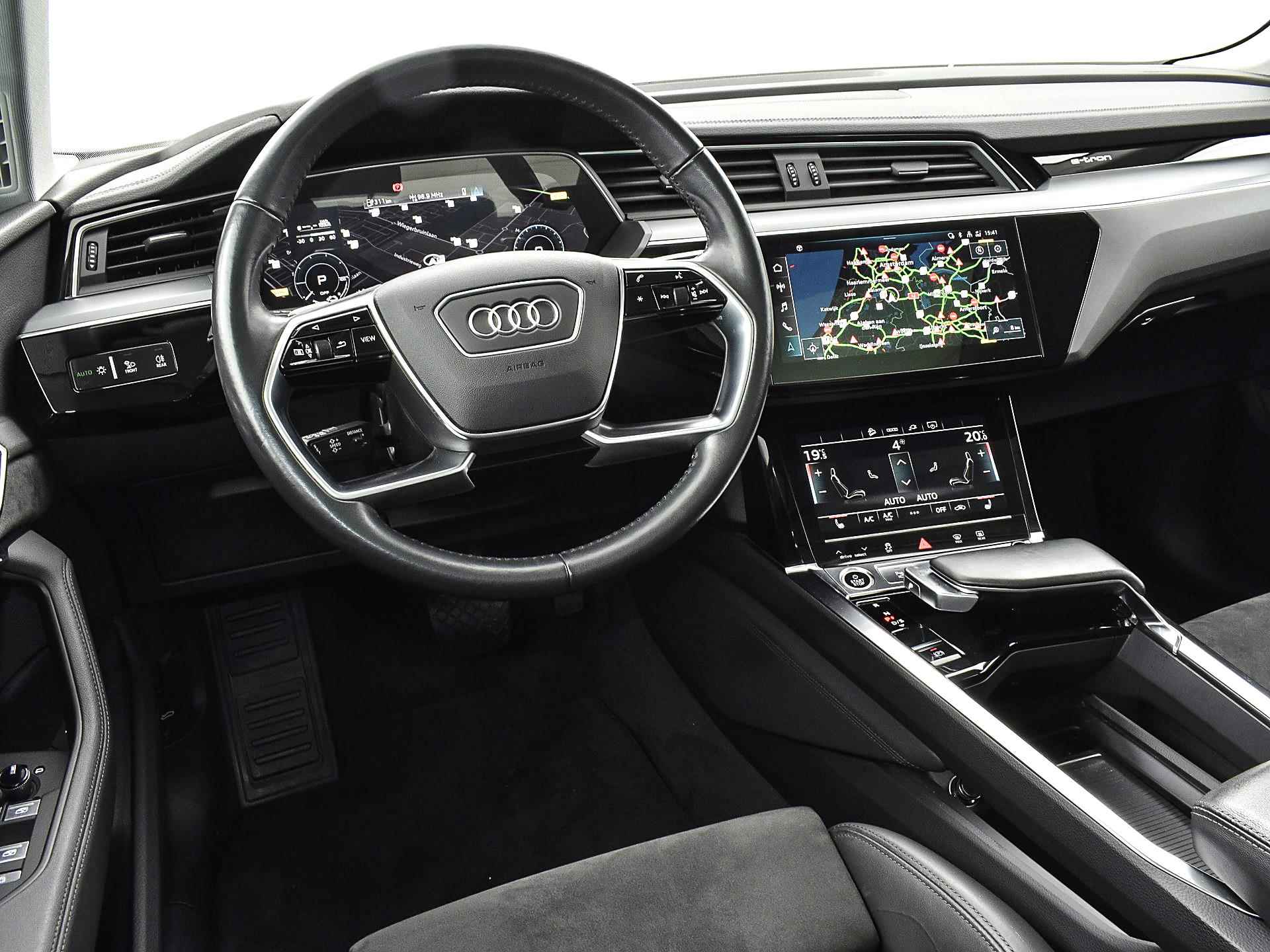 Audi e-tron Sportback 55 quattro Business edition Plus 95 kWh | Sportstoelen | Leder-Alcantara | Panoramadak | Side-Assist | 360 Camera's | - 22/31