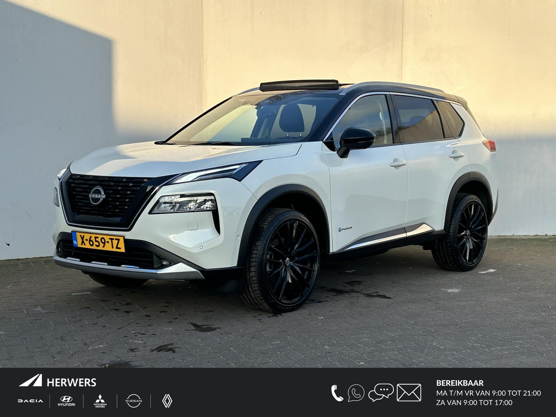 Nissan X-Trail 1.5 e-Power Tekna Hybride Automaat / Origineel Nederlandse 1e Eigenaars Auto / Dealer Onderhouden / Panoramadak / 21" Lichtmetalen Wielen op Pirelli banden / btw auto