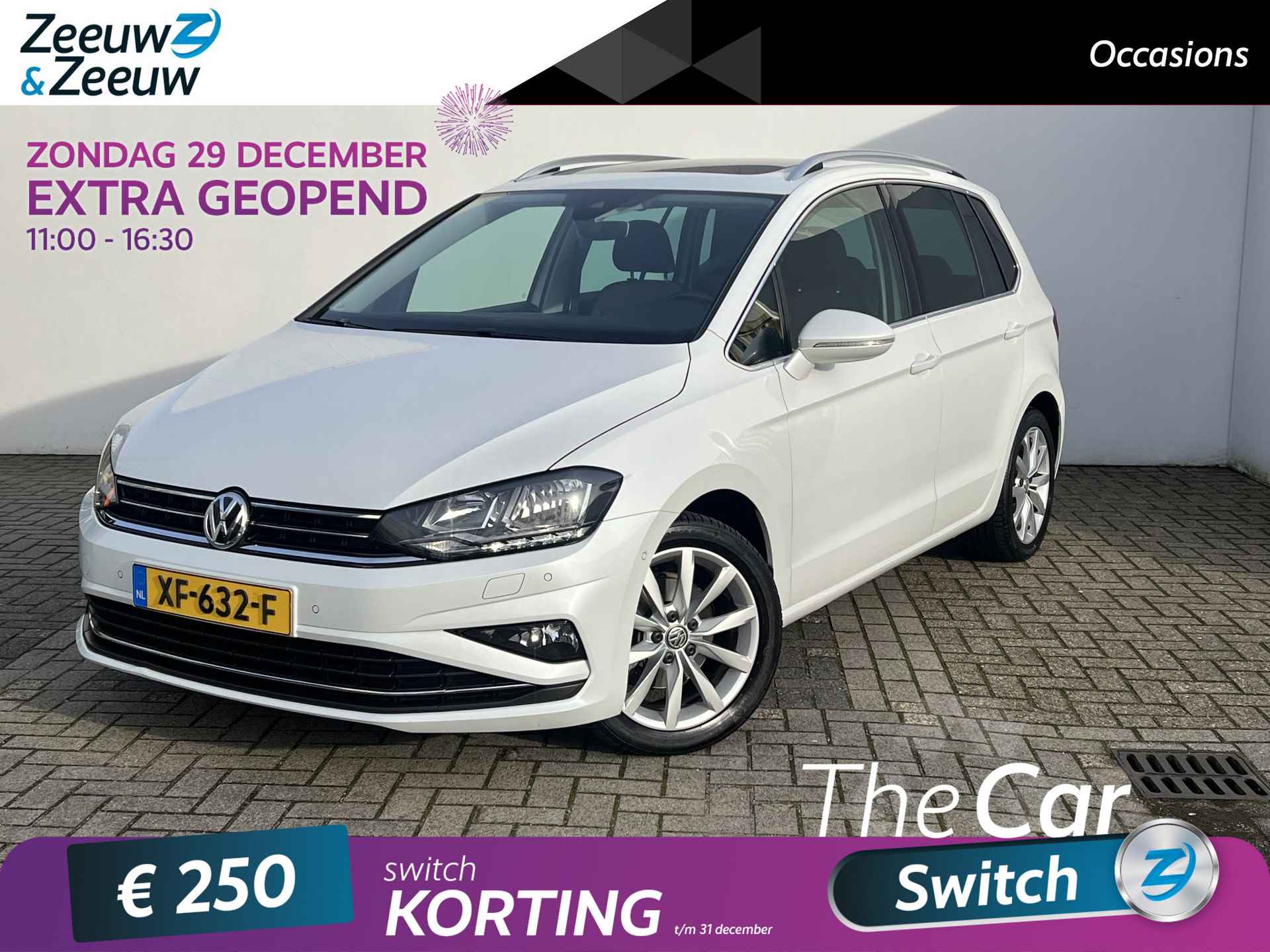 Volkswagen Golf Sportsvan 1.5 TSI ACT Highline | PANORAMADAK | NL AUTO | AFNEEMBARE TREKHAAK | NAVI | STOELVERWARMING | KEYLESS ENTRY | PARK ASSIST | - 1/35