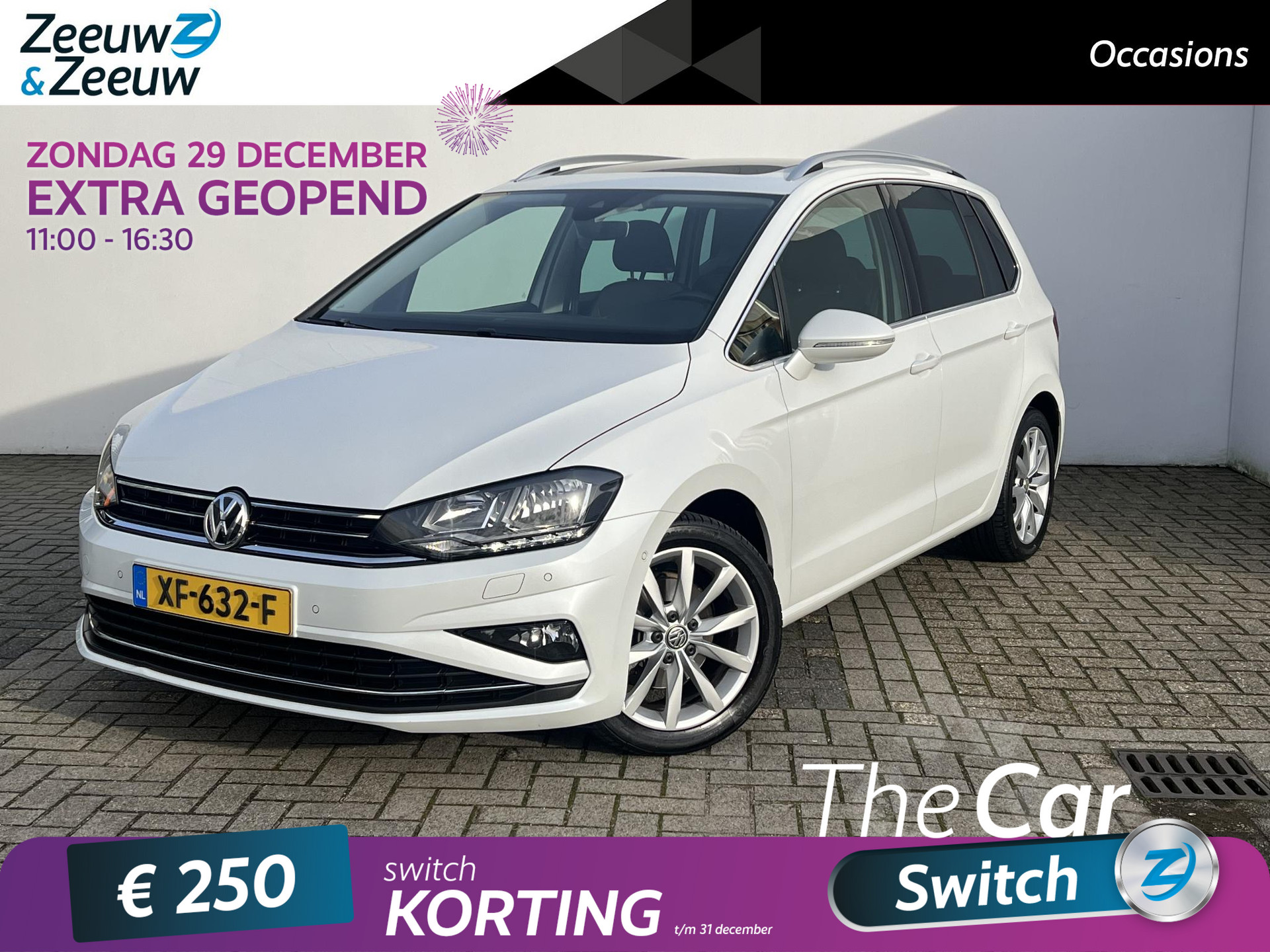 Volkswagen Golf Sportsvan 1.5 TSI ACT Highline | PANORAMADAK | NL AUTO | AFNEEMBARE TREKHAAK | NAVI | STOELVERWARMING | KEYLESS ENTRY | PARK ASSIST |