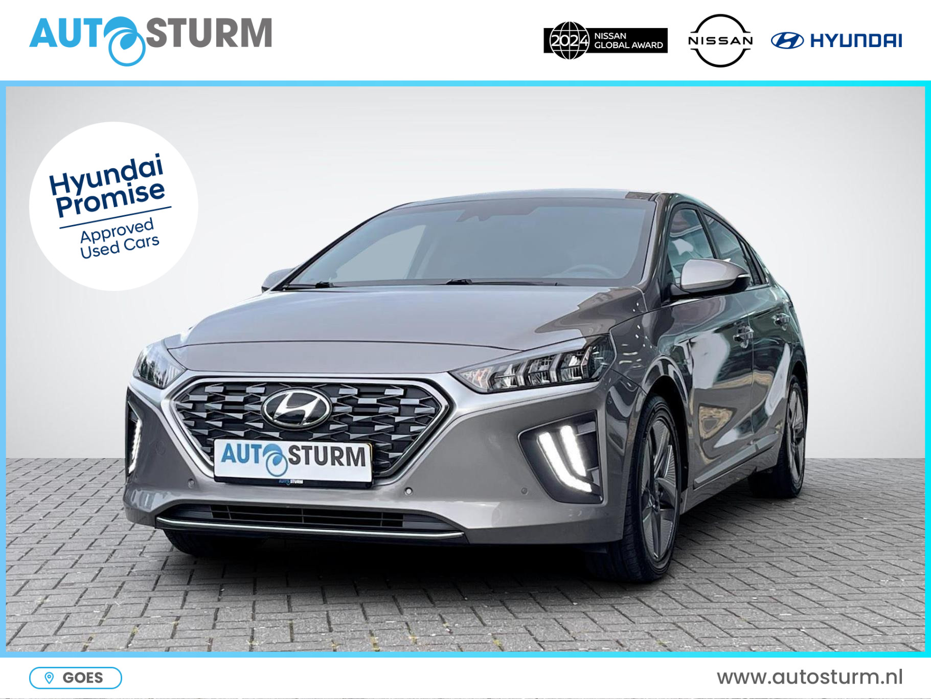 Hyundai IONIQ 1.6 GDi Comfort Plus | Adapt. Cruise Control | Apple Carplay/Android Auto | Keyless Entry | Navigatie | Camera | Premium Audio | Rijklaarprijs!