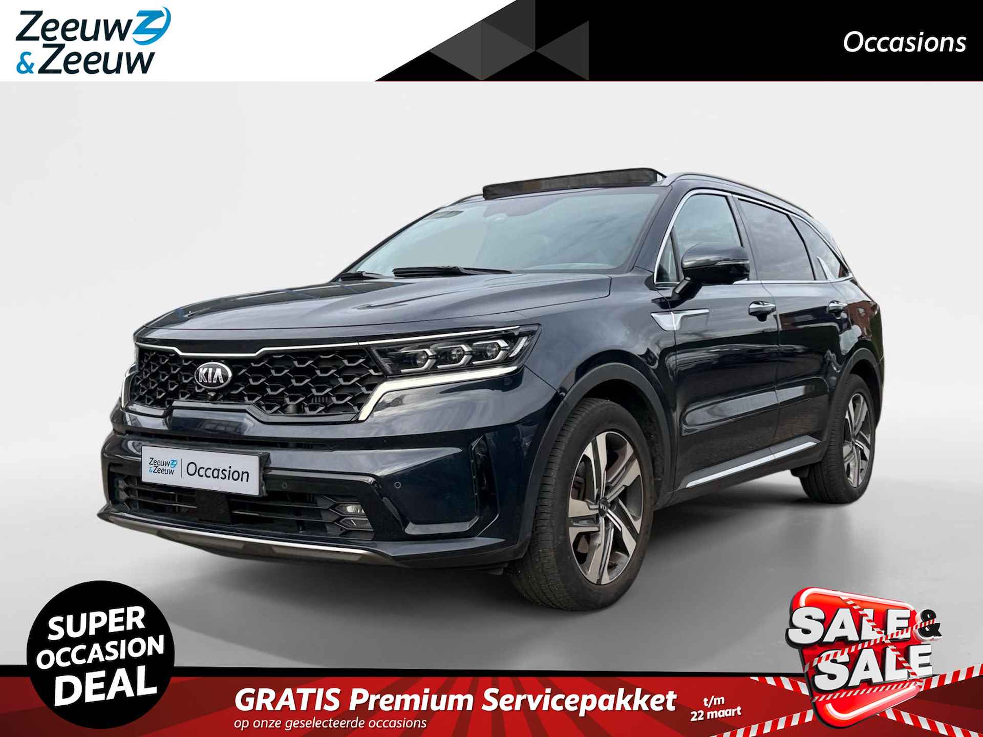 Kia Sorento 1.6 T-GDI Plug-in Hybrid 4WD ExecutiveLine 7p. Trekhaak | Navigatie | Stoel verwarming + ventilatie voor | Panorama dak | 26.000Km |  Parkeercamera