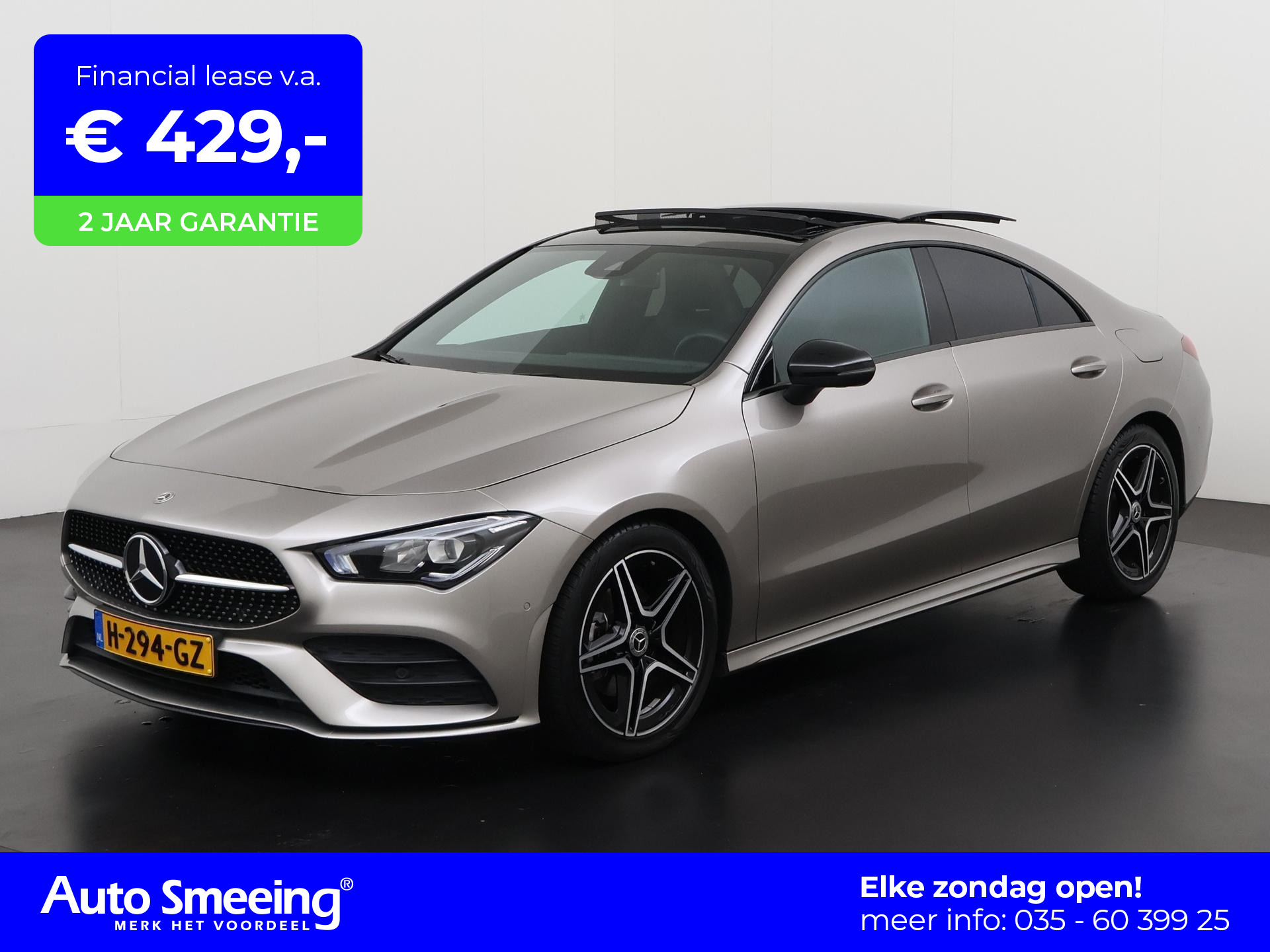 Mercedes-Benz CLA-klasse 180 AMG Night | Panoramadak | Camera | LED High Performance | Zondag open!