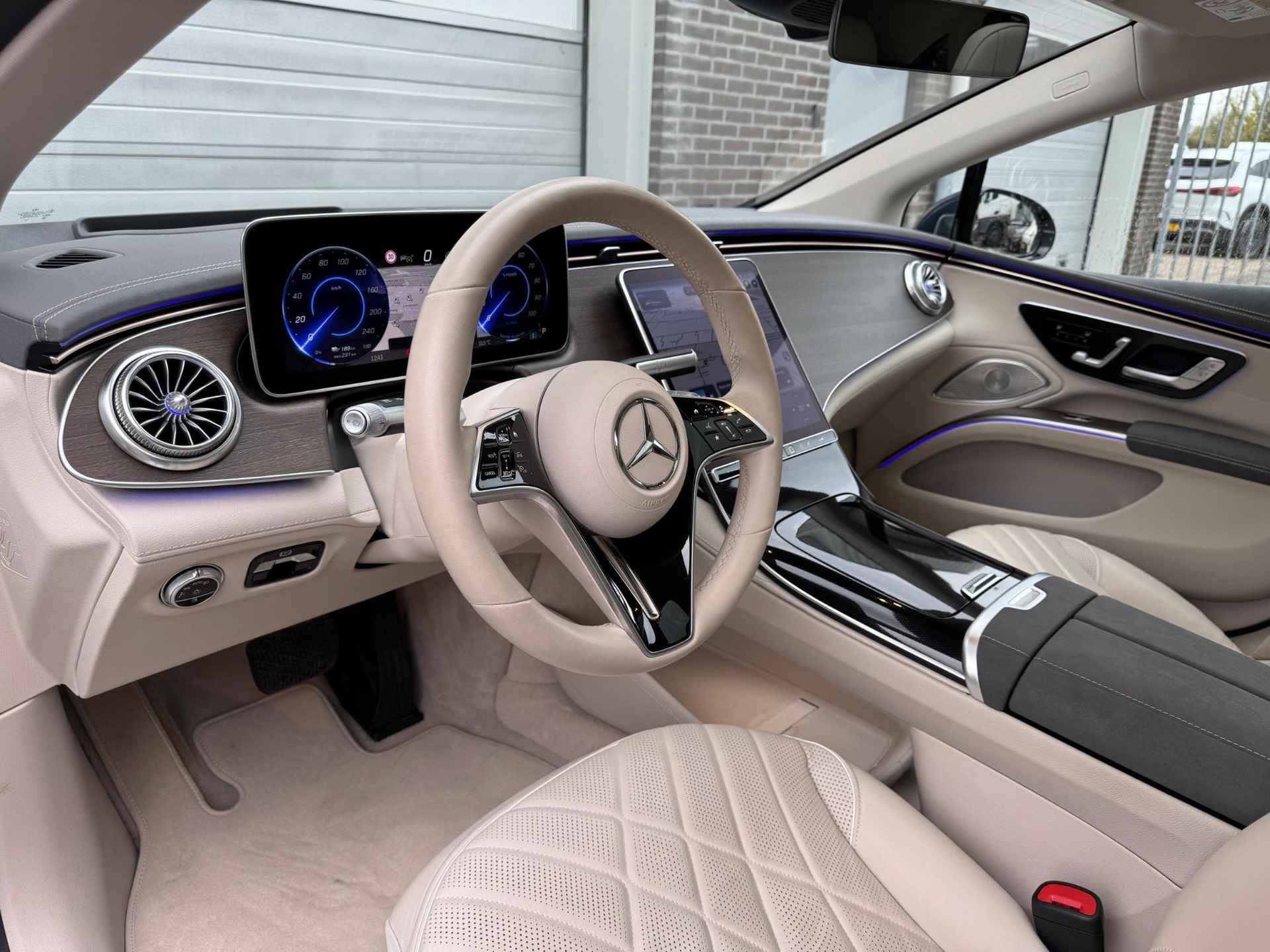 Mercedes-Benz EQS 450+ AMG | Beige leder | Panoramadak - 13/30