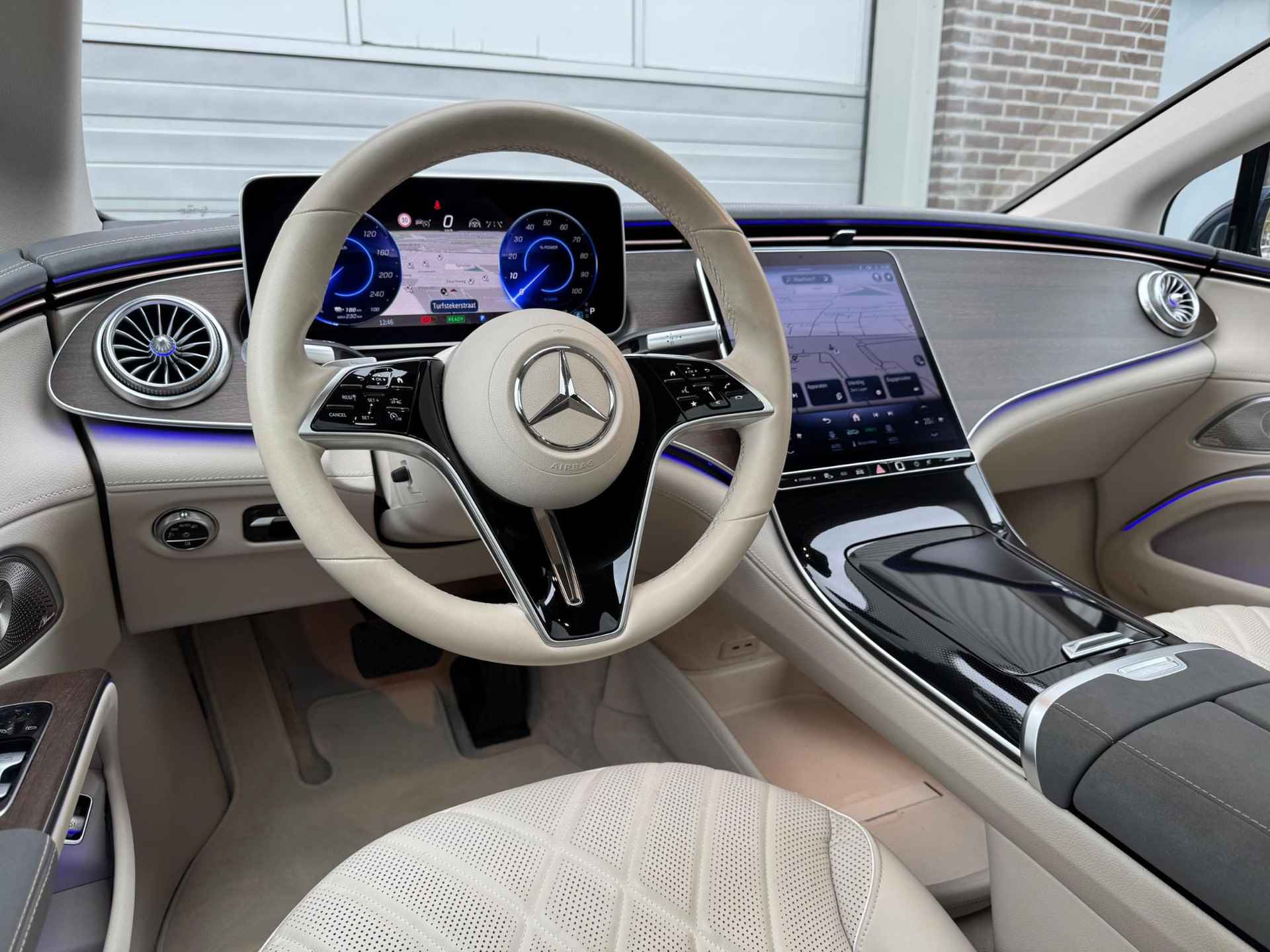 Mercedes-Benz EQS 450+ AMG | Beige leder | Panoramadak - 14/30