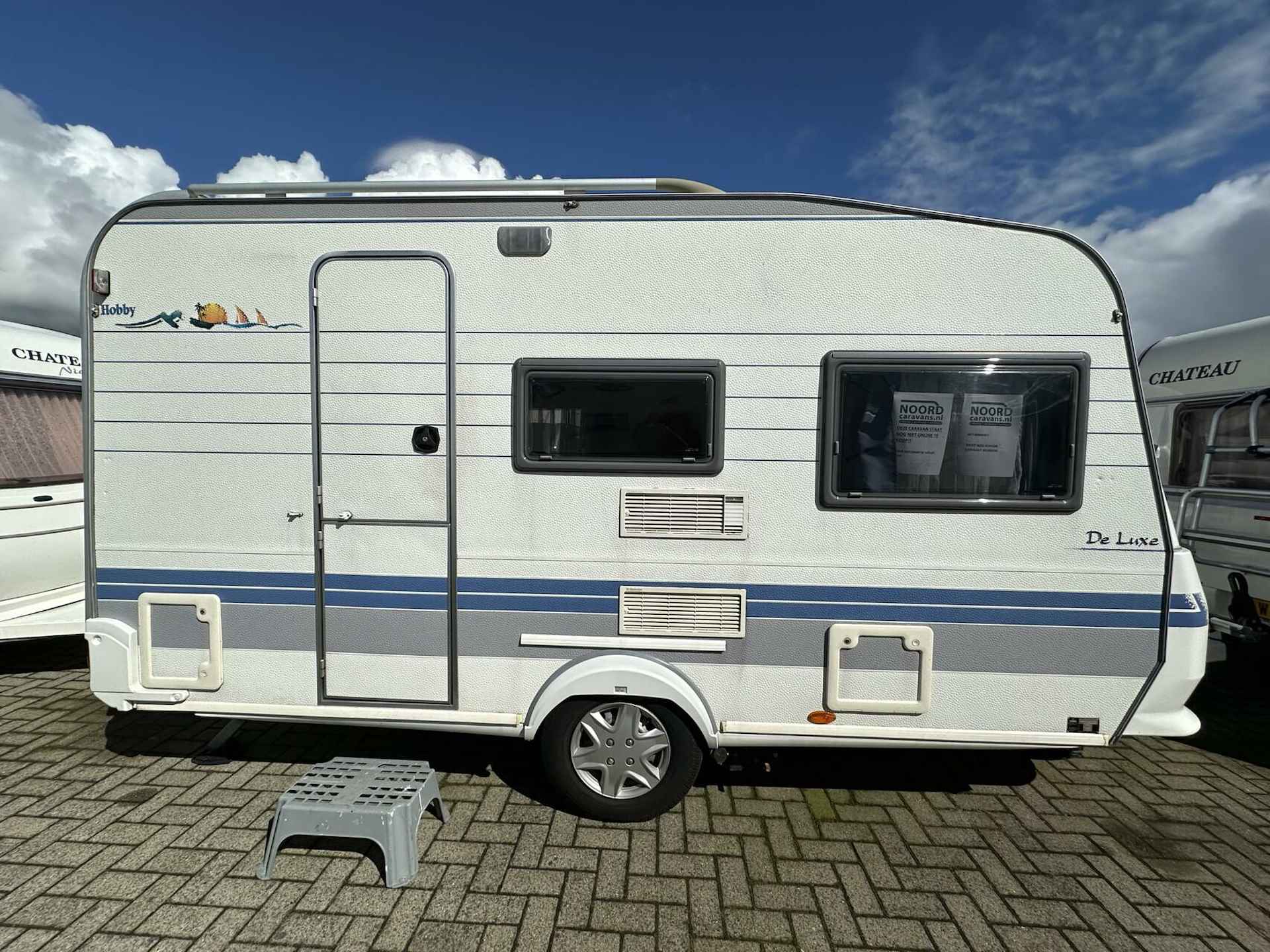 HOBBY DE LUXE 400 SF DWARSBED + MOVER + LUIFEL + FIETSENREK - 5/19